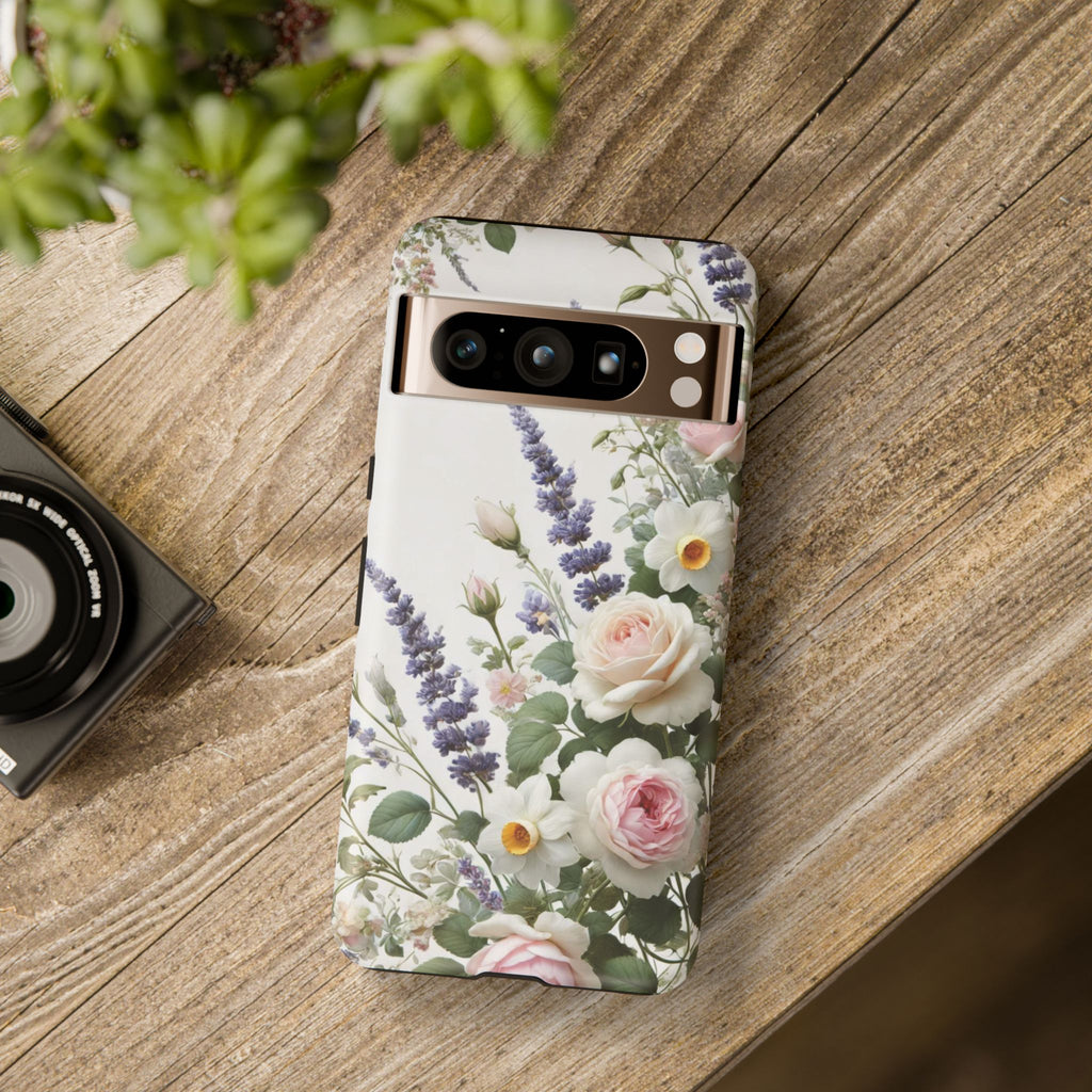 Boho Floral Fall Phone Case for iPhone 17,16  21 23 Samsung, and Pixel | Stylish Protective Cover Gift for Her Perfect for Floral Lover