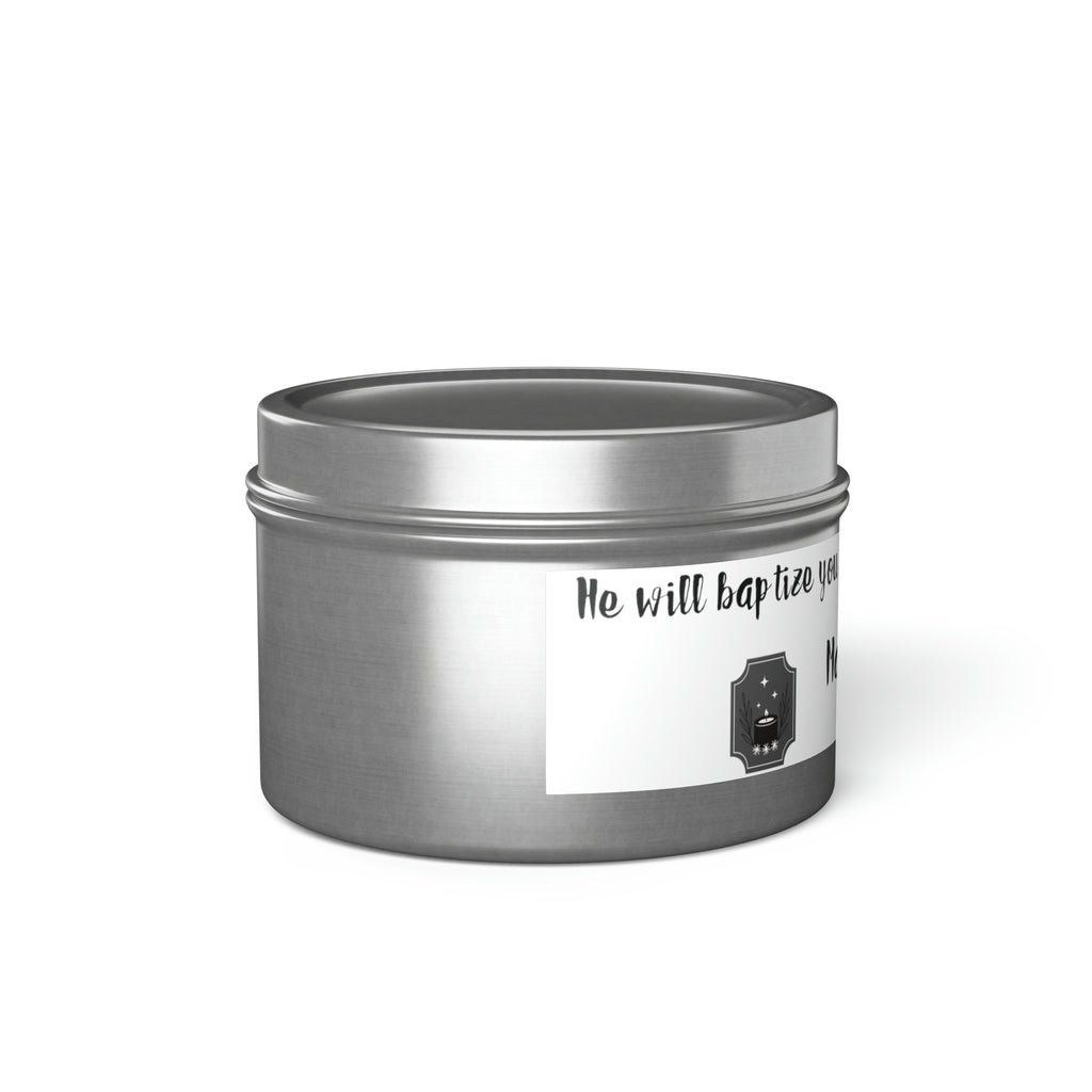 New House Sacred Light Divine Verse Tin Candles Embrace Peace with 4oz/8oz Coconut Soy Wax, Hand-Poured in USA. Lead-Free Wick, 20-40hr Burn. Evergreen, Vanilla, More Spiritual Ambiance Awaits Pure Harmony Grace..
