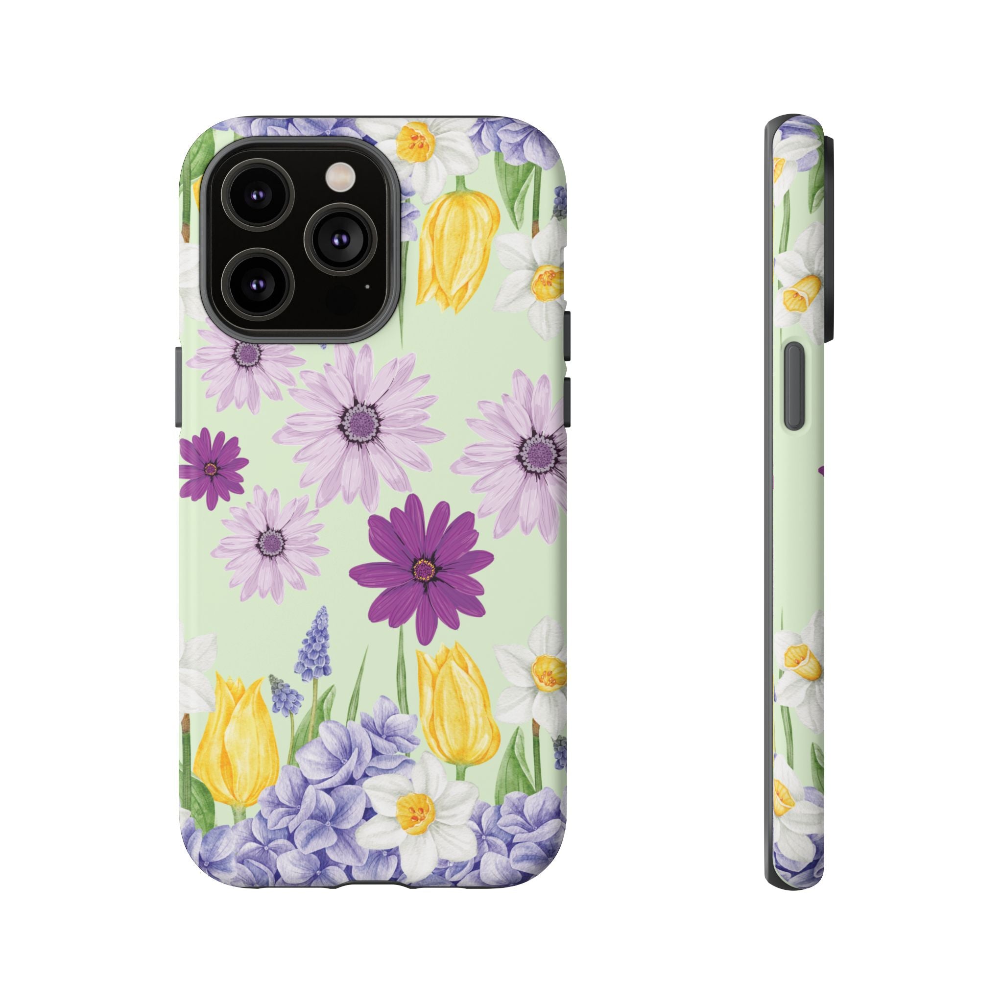 Lavender Yellow Flower Phone Case – Stylish Protective Cover for iPhone & Samsung, Botanical Design, Perfect Gift for Spring & Everyday Elegance
