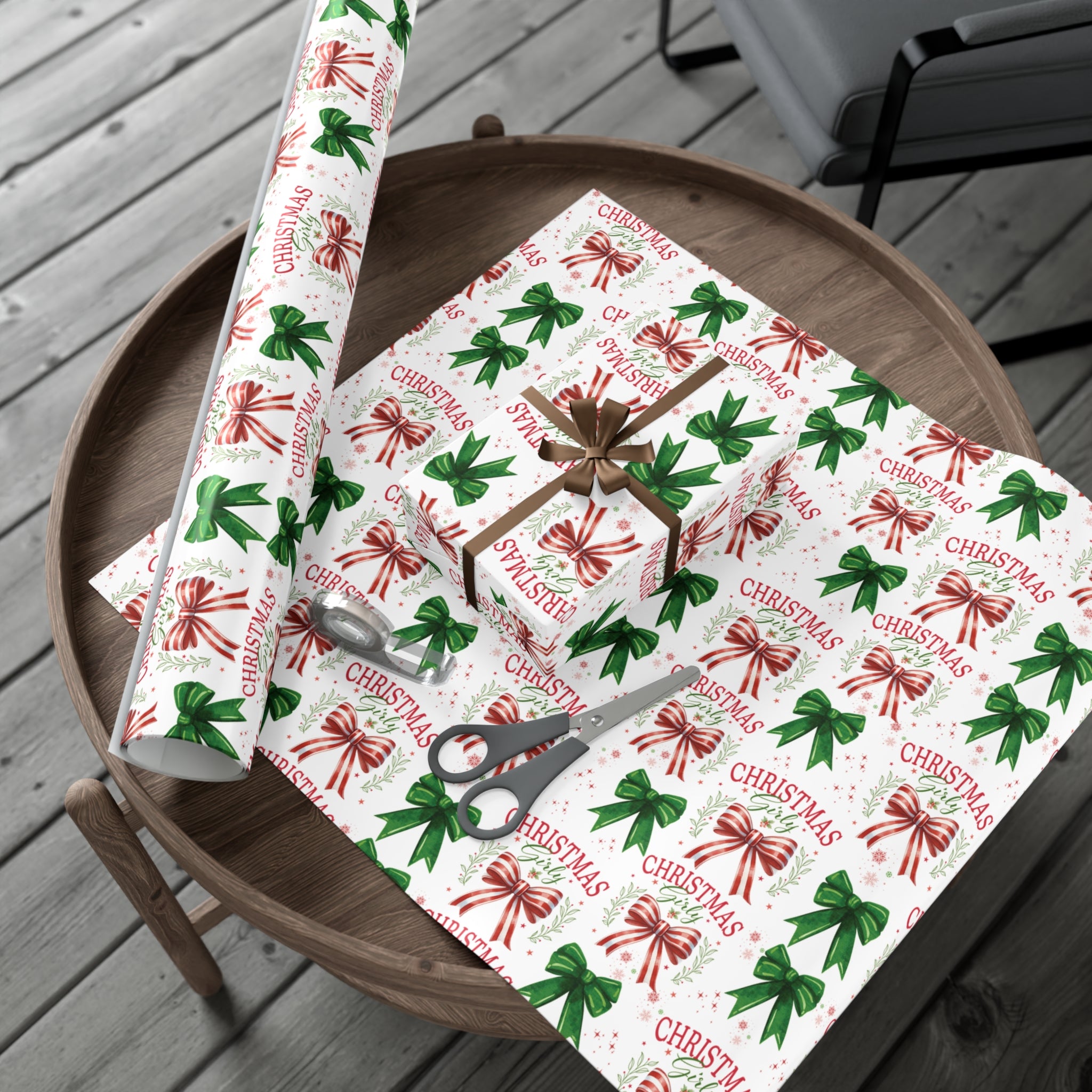 Girly Christmas Wrapping Paper | Cozy Holiday Gift Wrap | Perfect for Christmas Presents, Wedding Celebrations, and Winter Wonderland Themes Christmas - MRSBYVALLE