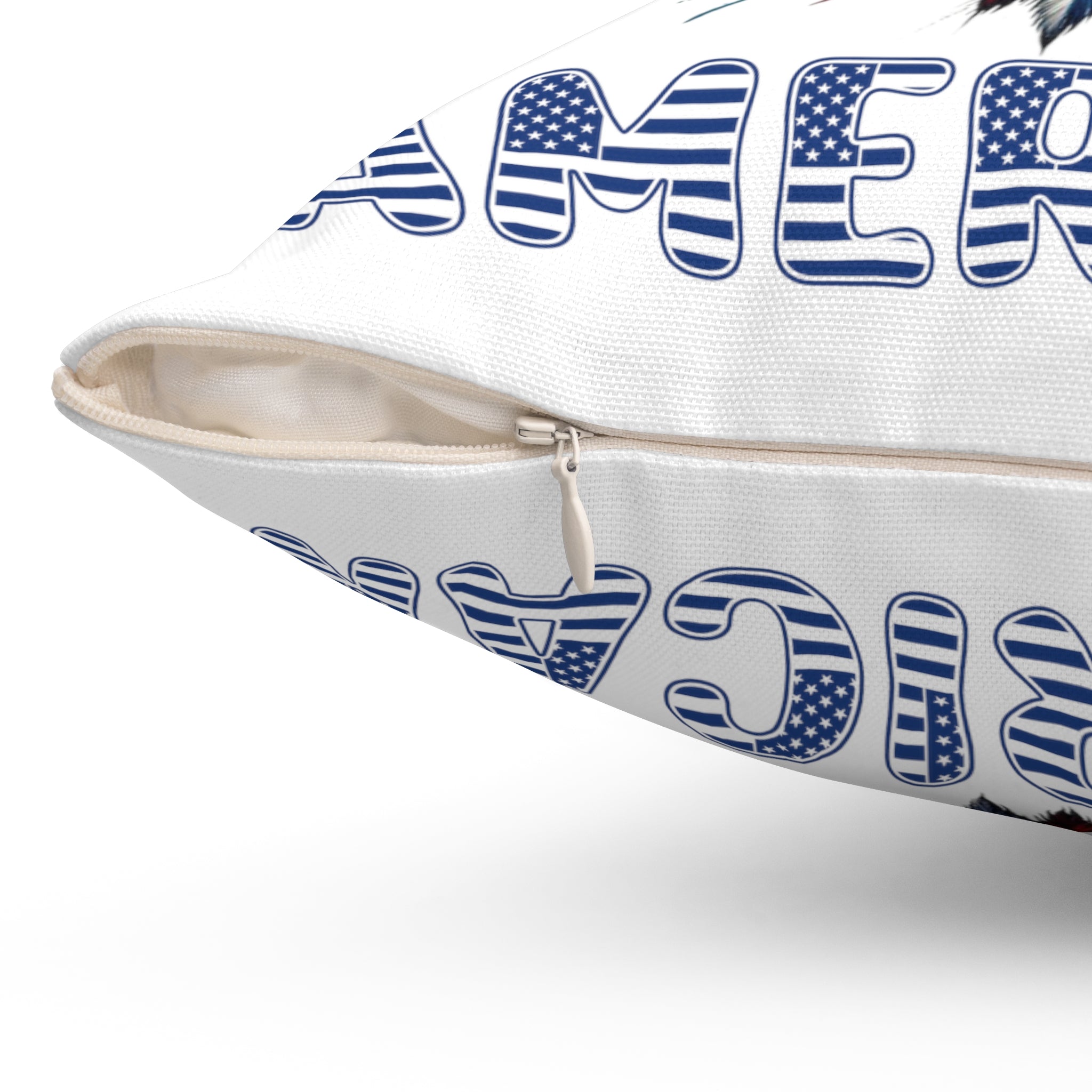 Patriotic American Flag and Eagle Throw Pillow – Elevate Your Home Decor with Stunning USA Symbol! Perfect for Living Rooms, Bedrooms, and Proud Americans Gift for Dad - MRSBYVALLE