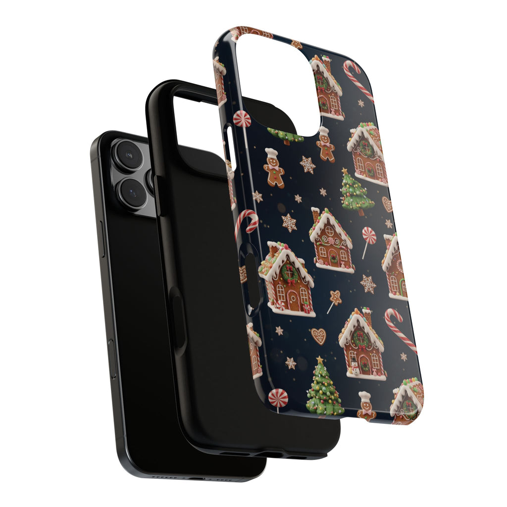 3D Gingerbread House Christmas Phone Case | Premium Holiday Gift Cover for iPhone 17, iPhone, and Samsung Galaxy Gift for Her or Him