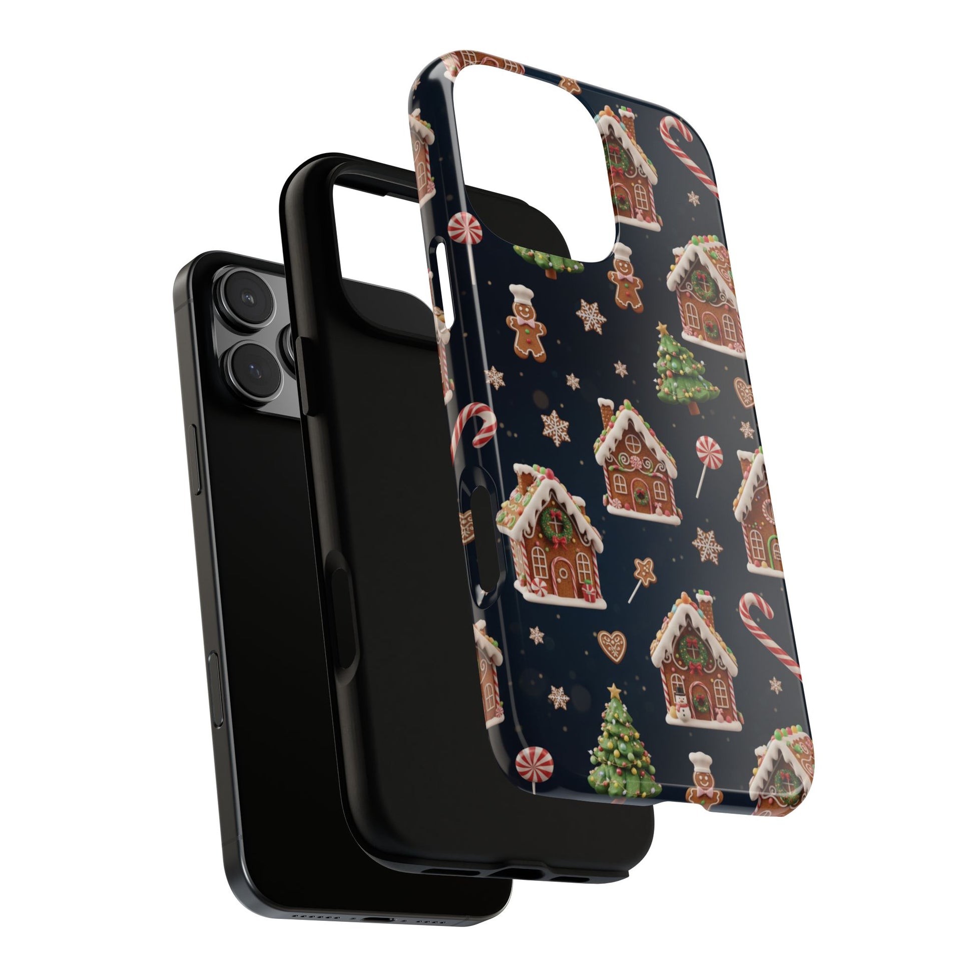 3D Gingerbread House Christmas Phone Case | Premium Holiday Gift Cover for iPhone 17, iPhone, and Samsung Galaxy Gift for Her or Him