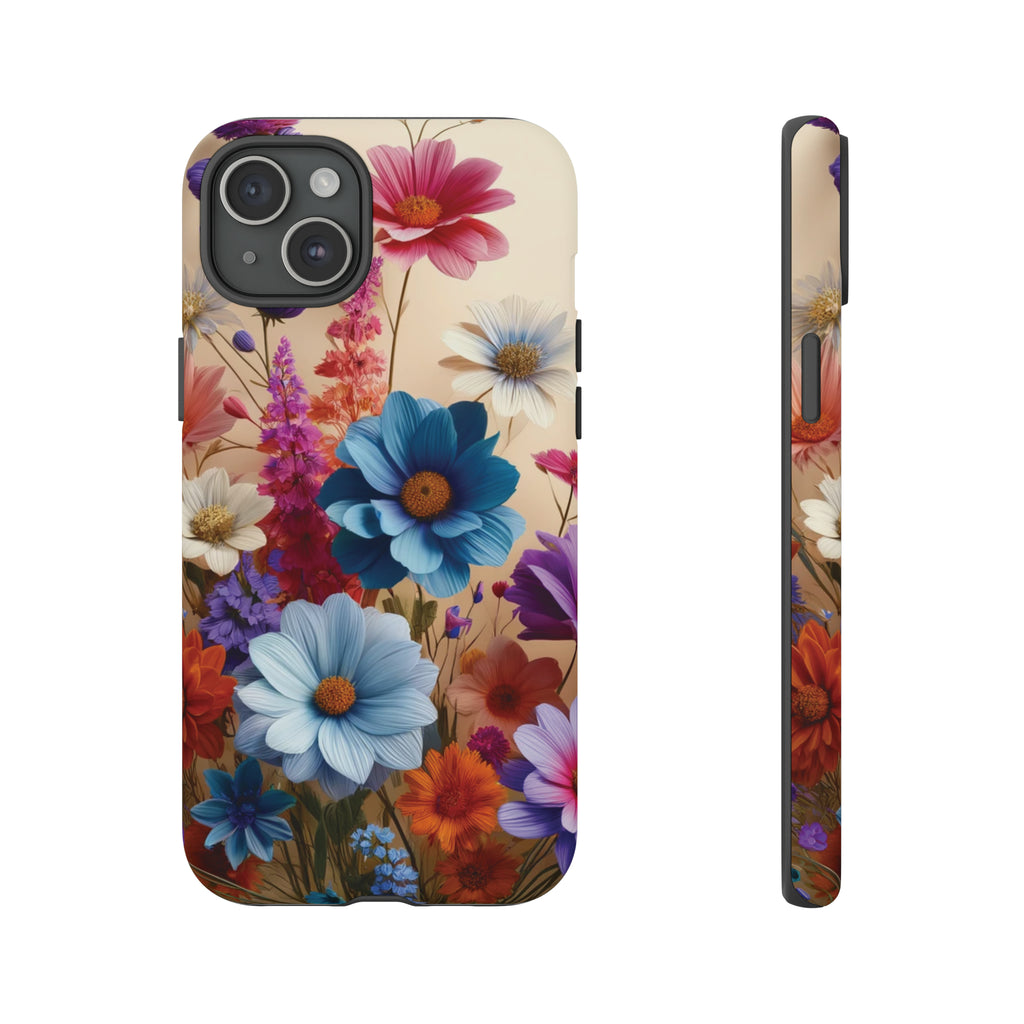 Best Phone Case Floral 3D Illusion Luxury Tough Case Floral Elegant Durable Stylish for Modern Devices iPhone 15, Samsung iPhone Samsung Accessory Gift for Her.