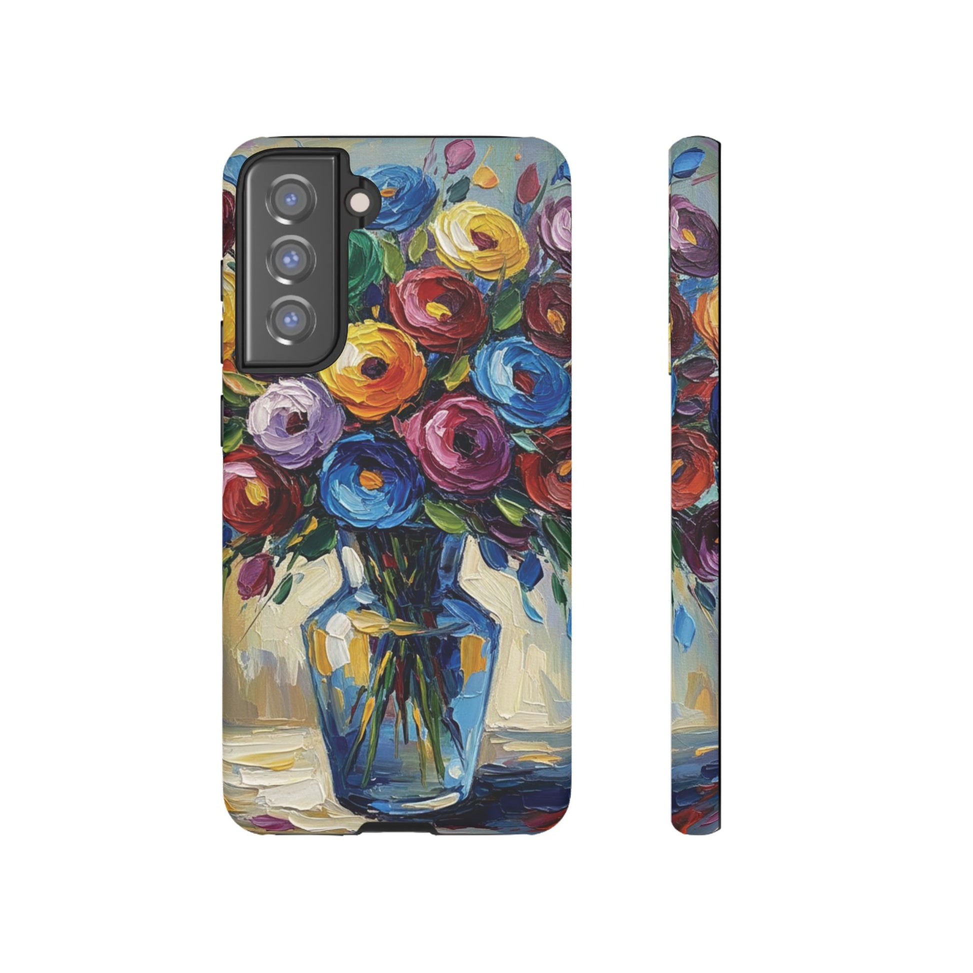 Floral Luxury Oil Painting Illusion Tough Case — Floral Art Phone Case for Art Lovers