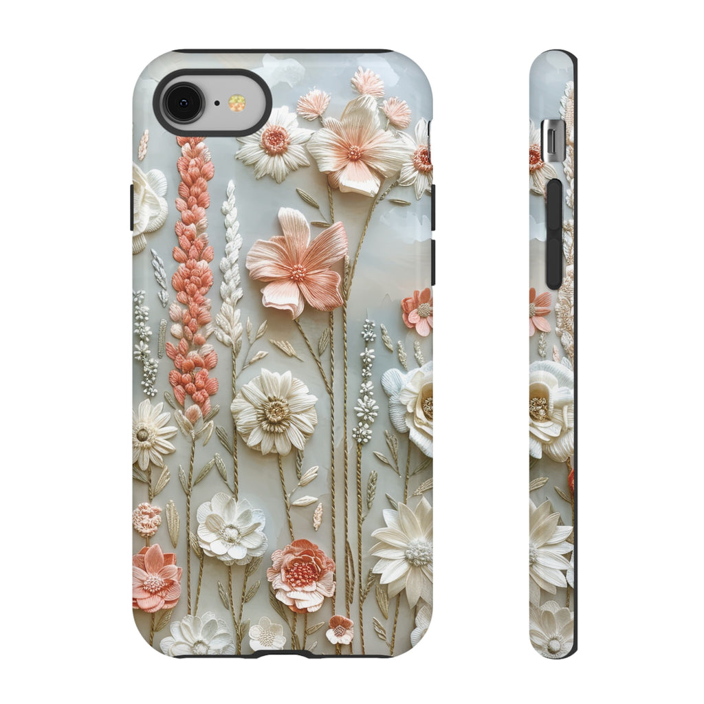 Pastel Wildflowers Protective Phone Case Gift for Her Phone 15, Samsung iPhone Samsung Gift for Her Case iPhone 15, Samsung iPhone Samsung Accessory Gift for Her