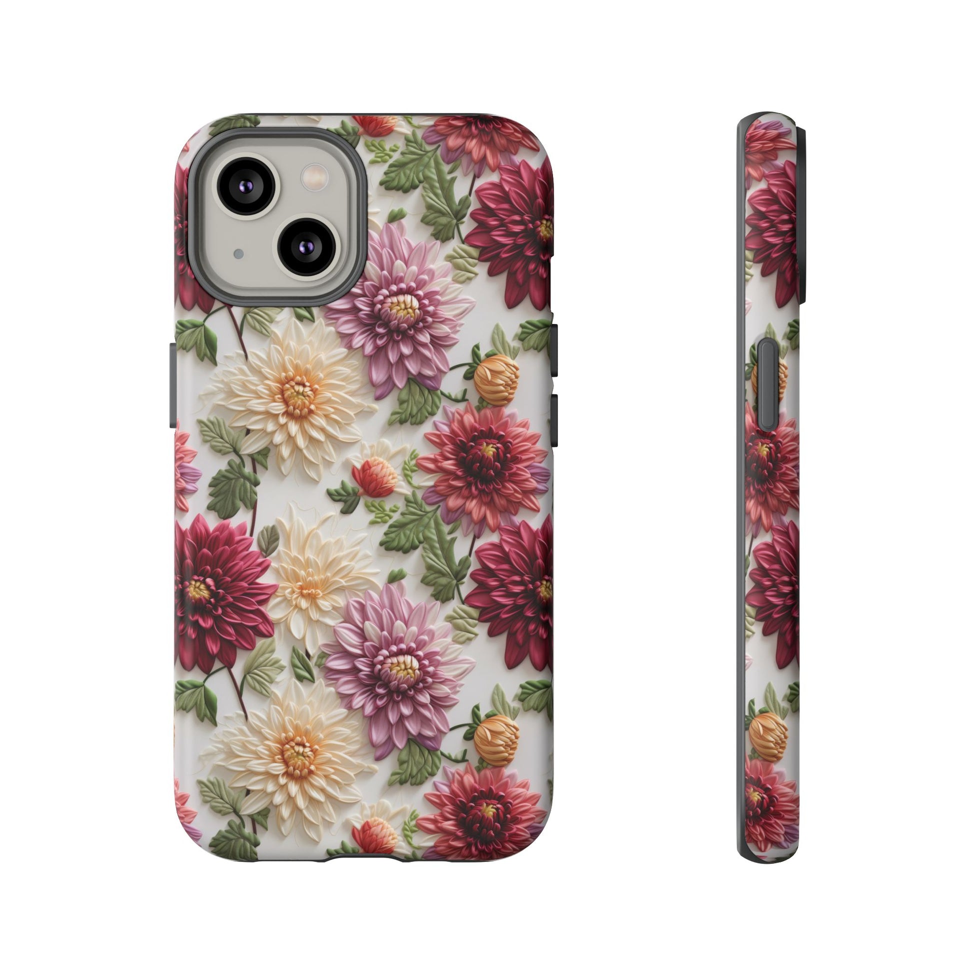 Floral Fall Phone Case for iPhone 16 pro15 14 13 12  21 23 Samsung, and Pixel | Stylish Protective Cover Gift for Her Perfect for Floral Lover