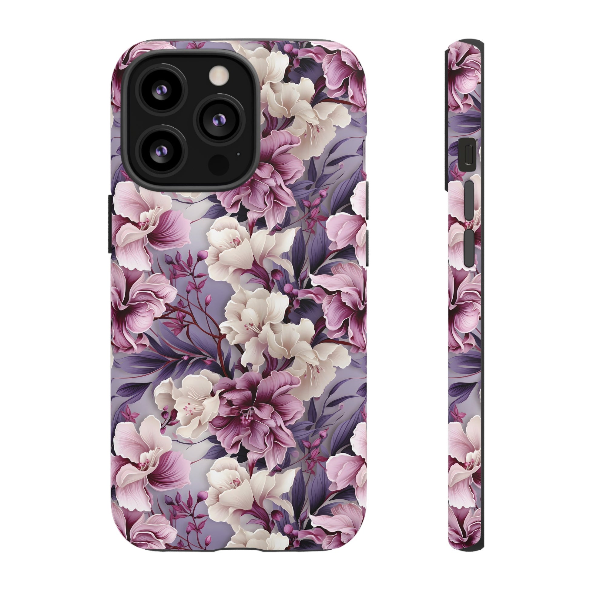 Lavender Flowers Protective Phone Case Gift for Her Phone 15, Samsung iPhone Samsung Gift for Her Case iPhone 15, Samsung