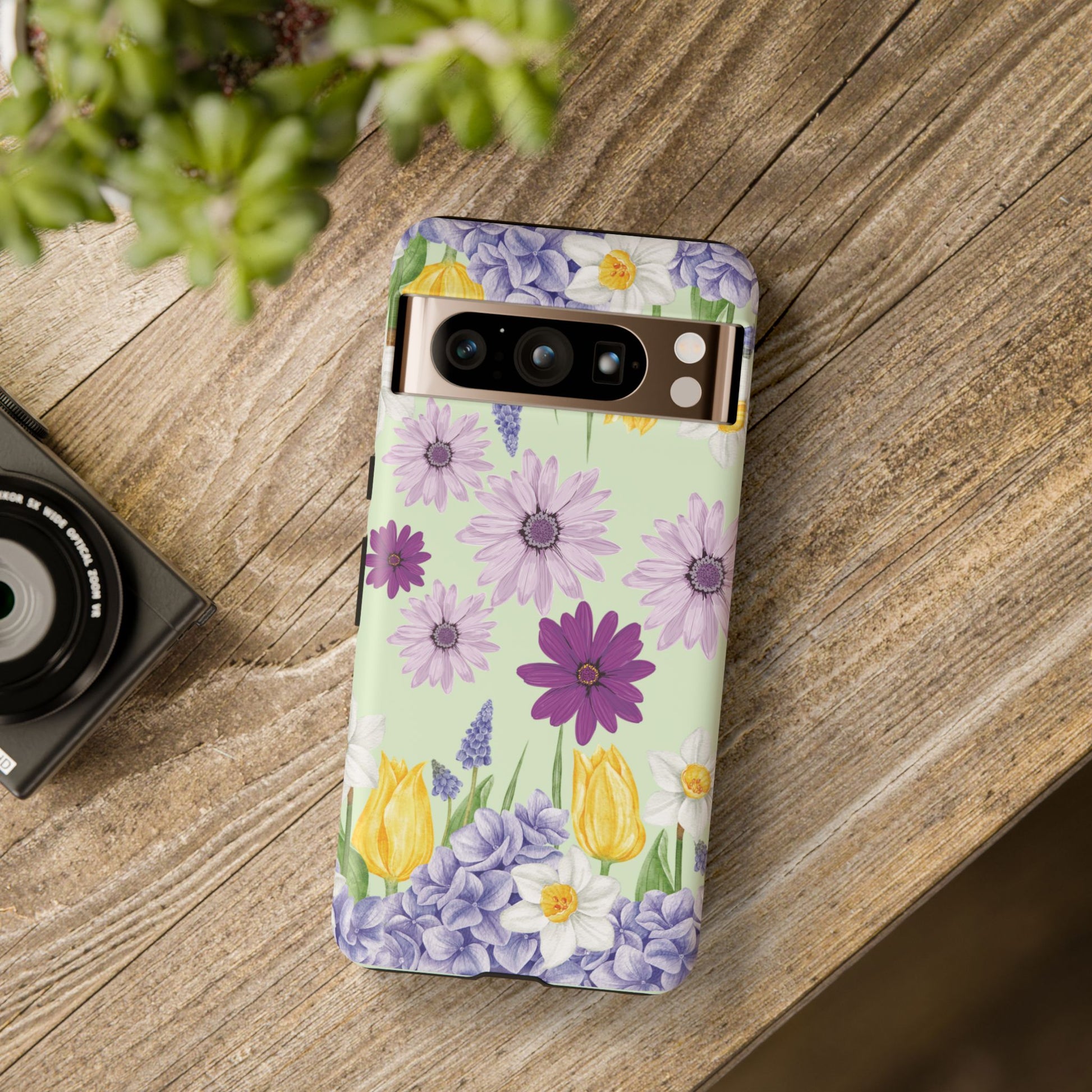Lavender Yellow Flower Phone Case – Stylish Protective Cover for iPhone & Samsung, Botanical Design, Perfect Gift for Spring & Everyday Elegance
