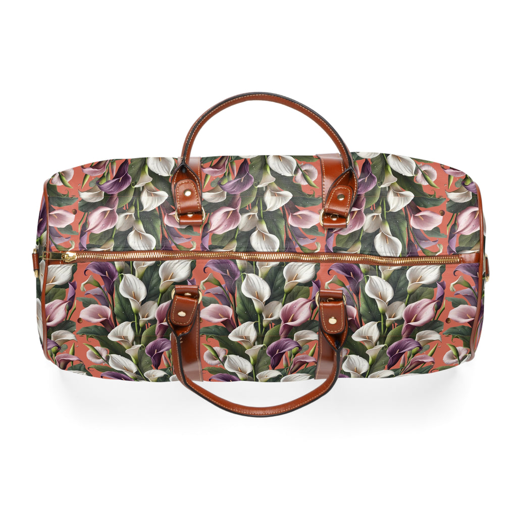 Elegant Calla Lily Travel Bag – Stylish Floral Design, Spacious & Durable for Weekend Getaways, Gym, or Daily Use | Perfect Christmas Gift for Nature Lovers - MRSBYVALLE