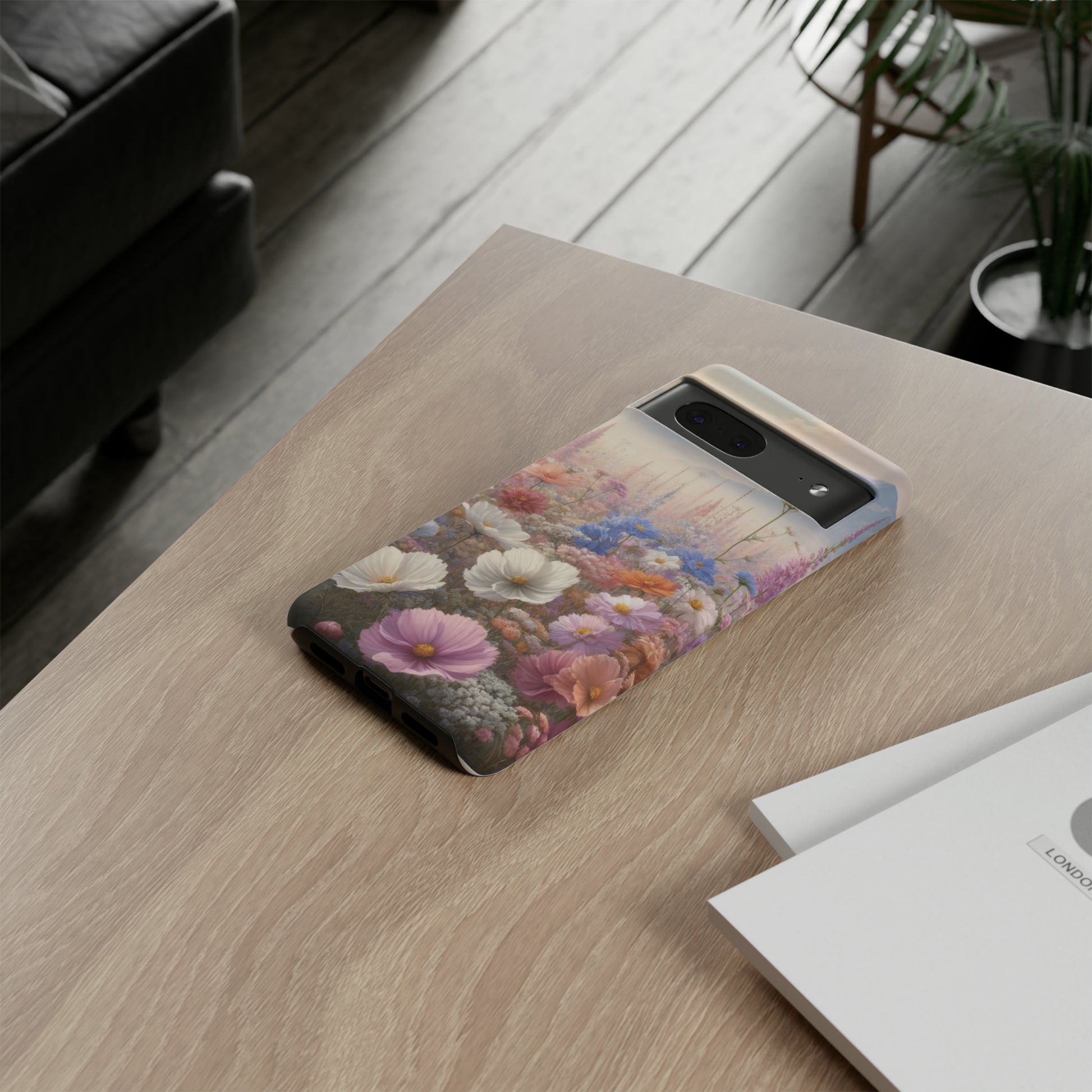 Phone Case Floral Boho Luxury Tough Case Floral Elegant Durable Stylish for Modern Devices iPhone 15, Samsung iPhone Samsung Accessory Gift for Her.