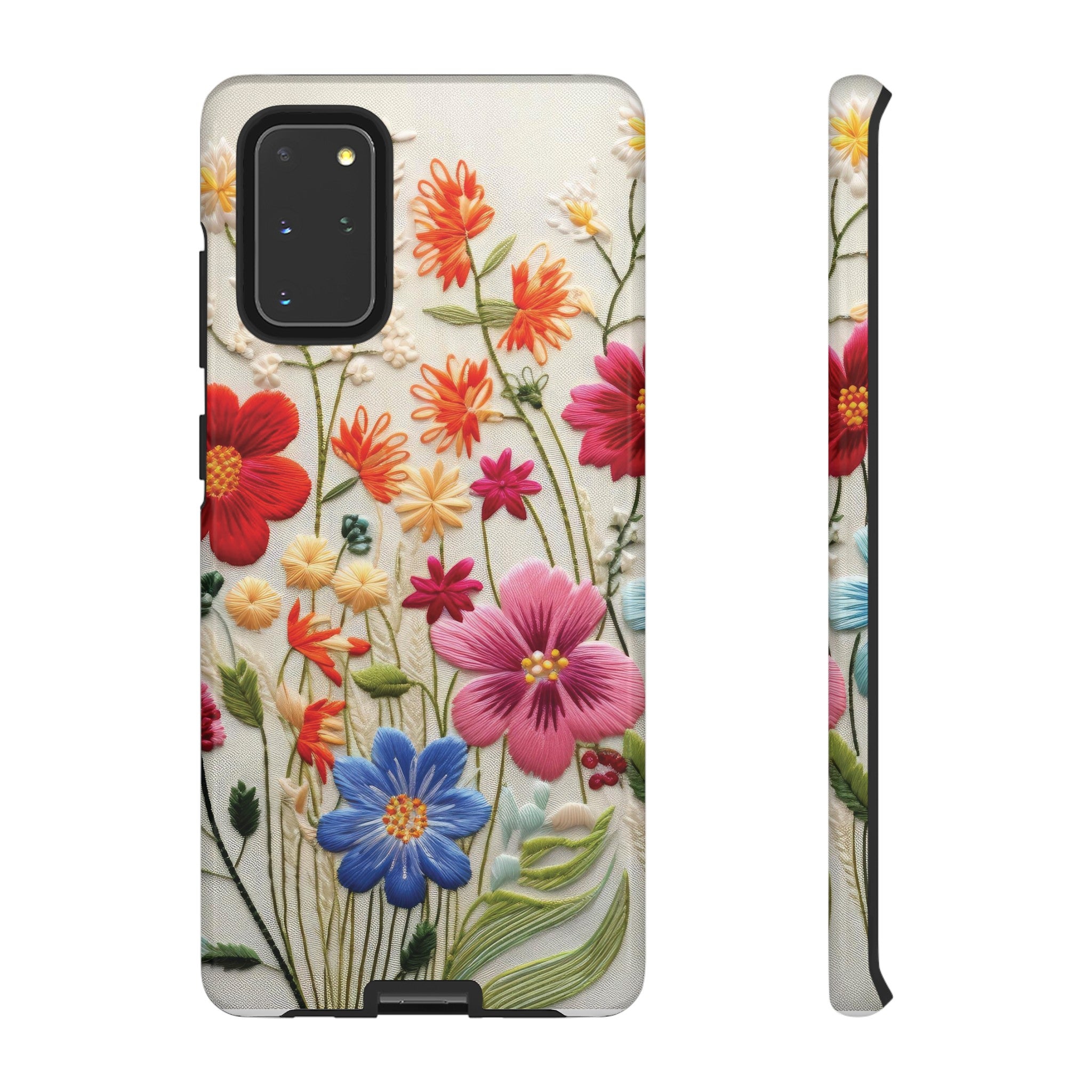 3D Floral Phone Case Elegant Faux Flower Durable for iPhone Samsung Smartphone iPhone 15, 14, 13 Samsung Gift for Mom