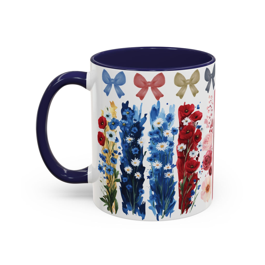 Brushstroke floral With Bows| Christian Mug with Bible Verse | Inspirational Gift for Christians | 11oz and 15oz Ceramic Coffee Mug Cozy Spring Mornings