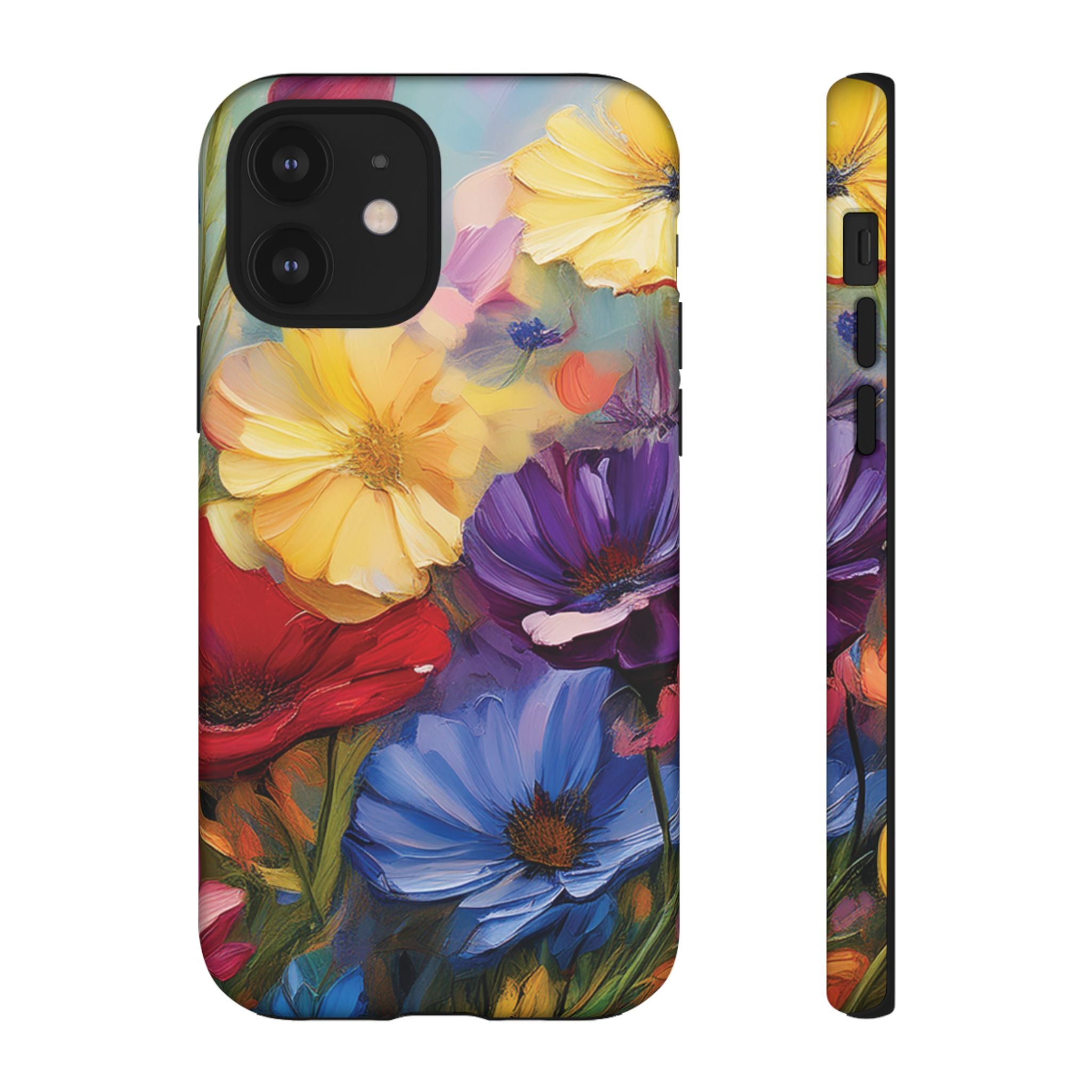 Bold Wildflower Phone Case Bright Hand-Painted Floral Art Vibrant Botanical Design for iPhone & Samsung | Trendy Nature Lover Gift Phone  Galaxy
