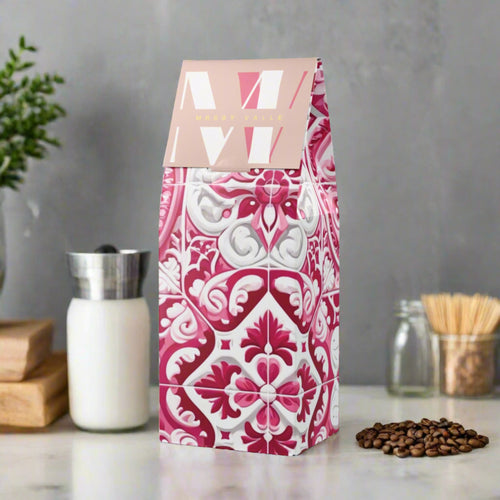 Best Coffee Elegant Pastel Floral Design Medium-Dark Roast with Toasted Nut Cocoa Notes Serene Modern Cascades Blend Medium-Dark Roast Coffee Fun Design | Gift for Mom - MRSBYVALLE