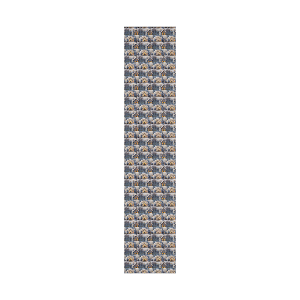 3D Felt Illusion Blue Houses Wrapping Paper Premium Gift Wrap with Unique Textured Design, Perfect for Birthdays, Holidays, and Special Occasions - Eye-Catching and Stylish - MRSBYVALLE