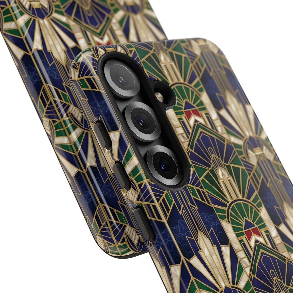 Navy & Gold Art Deco Phone Case — Imperial Art Deco Tough Case