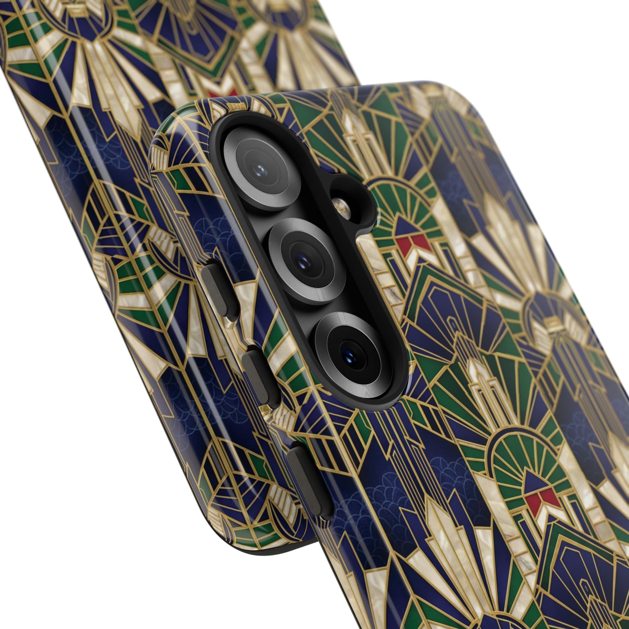 Navy & Gold Art Deco Phone Case — Imperial Art Deco Tough Case