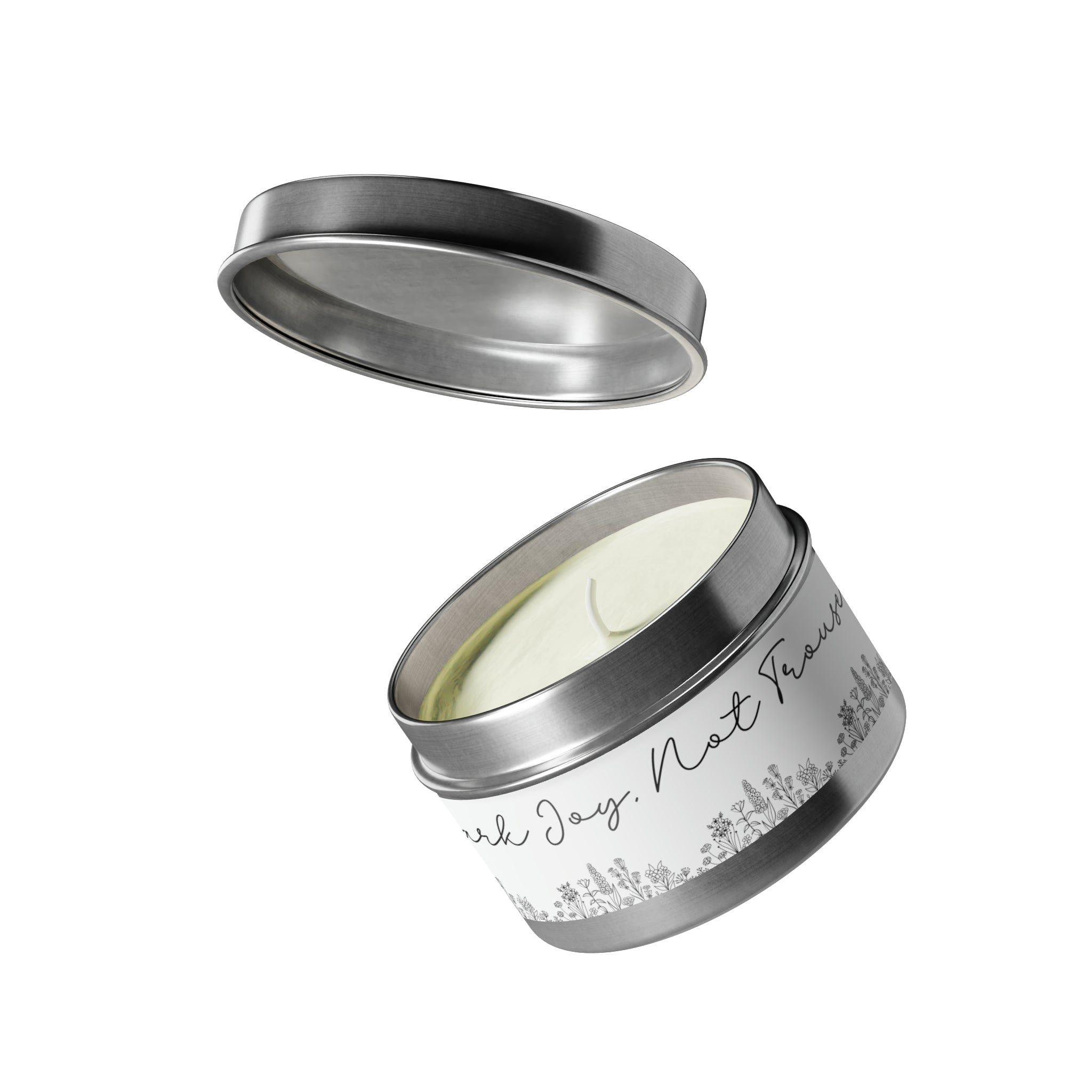 New House Bloom & Glow Elegant Floral Aromas in 4oz/8oz Tin Candles Essence of Nature Collection Unveil Serenity Romance with Exquisite Botanical Scents. Pure Harmony & Grace..