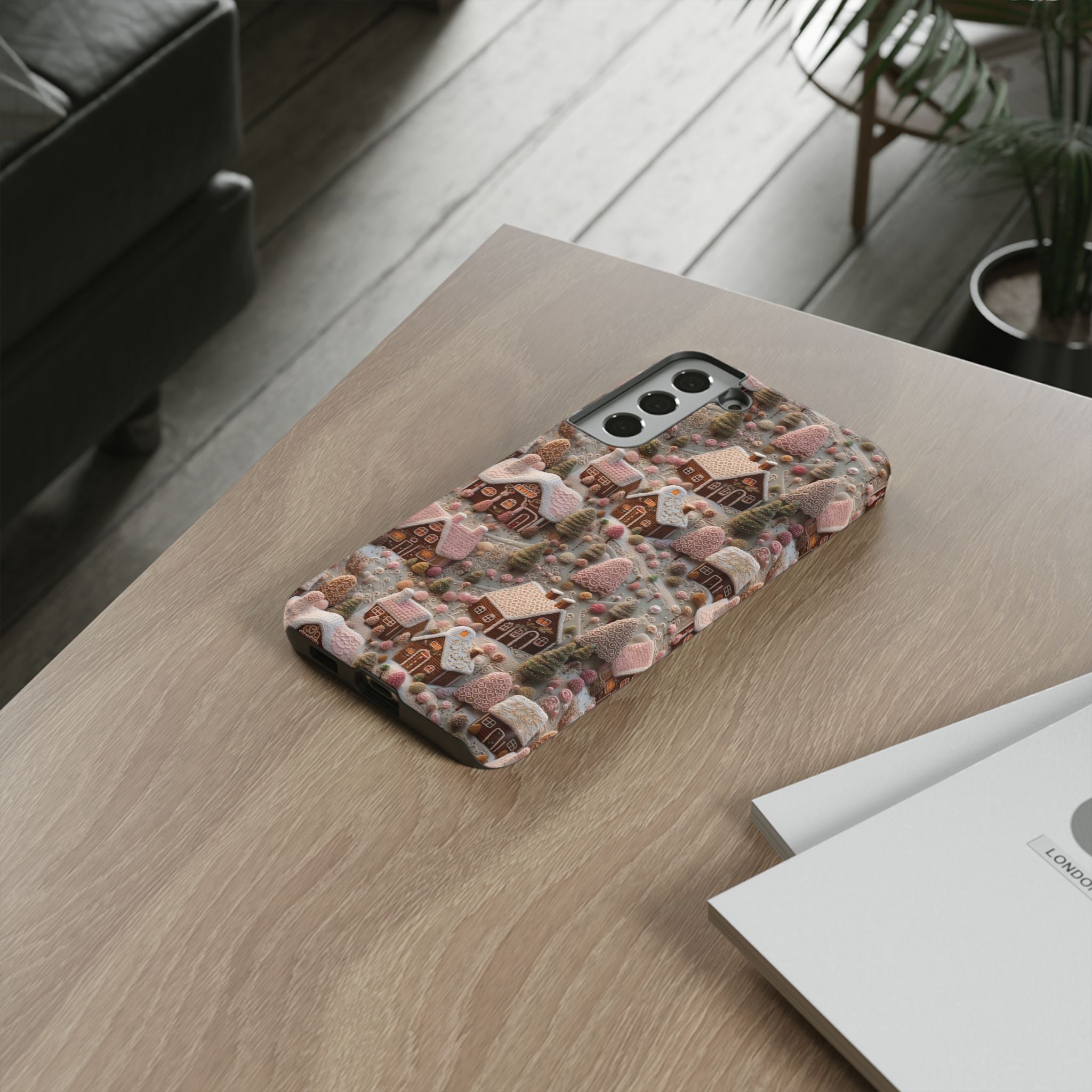 Gingerbread House 3D Phone Case Durable for iPhone Samsung Gift iPhone 15, 14, 13 Samsung Pixel Gift for Mom Accessory Gift for Her