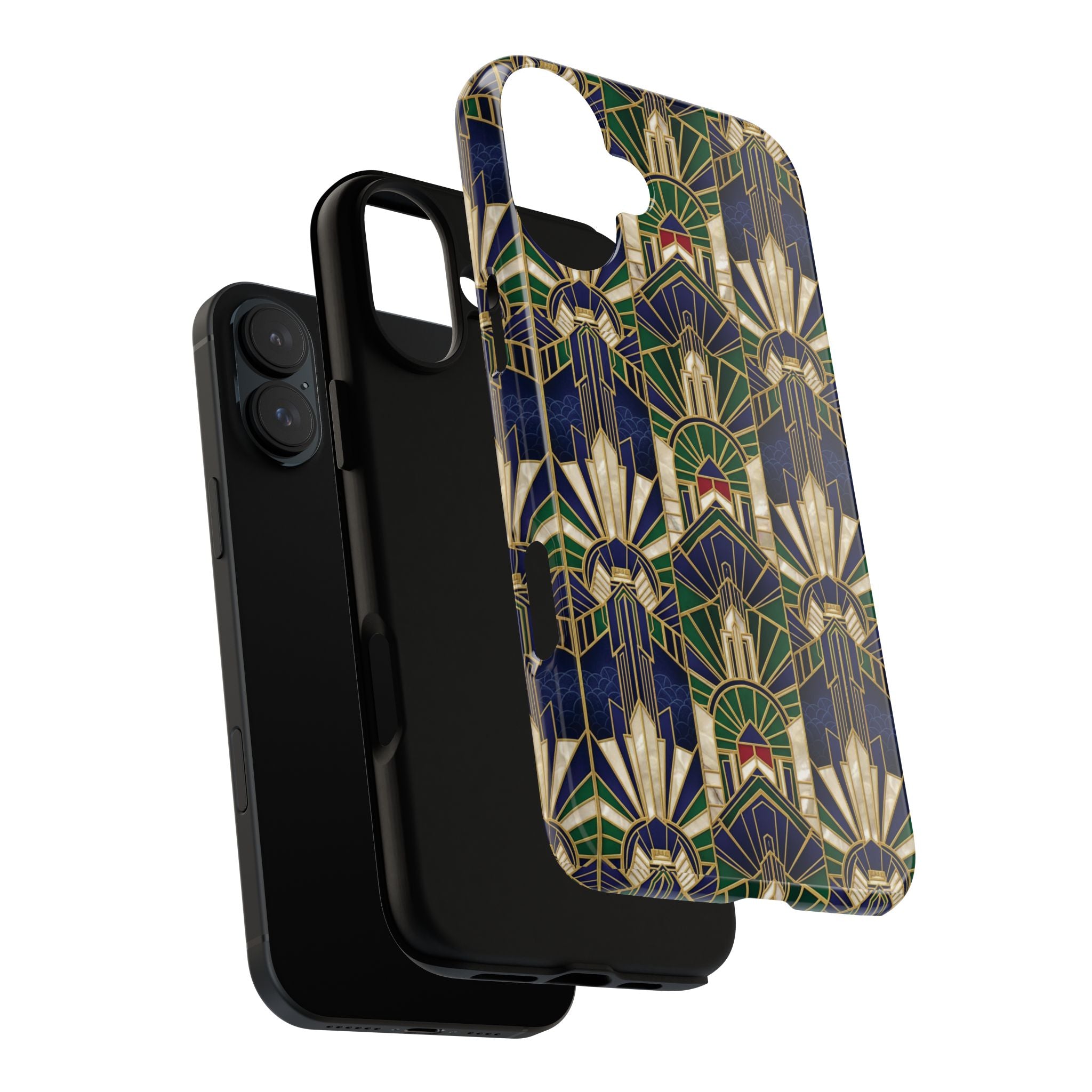 Navy & Gold Art Deco Phone Case — Imperial Art Deco Tough Case