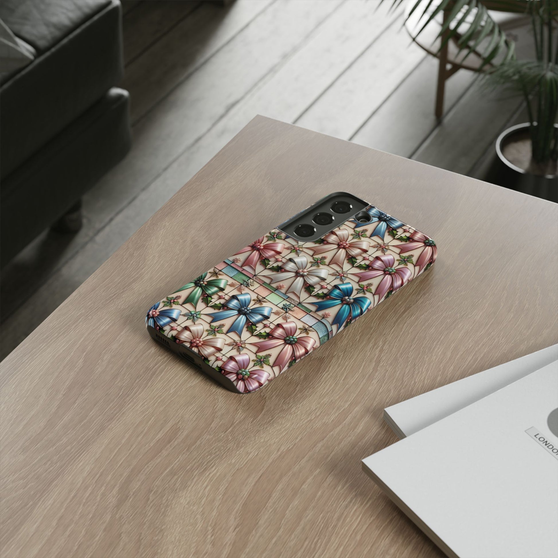 Coquette Bows Pastel Phone Case for iPhone 17 ,  15 14 13 12  21 23 Samsung, and Pixel | Stylish Protective Cover Gift for Her Perfect for Floral Lover