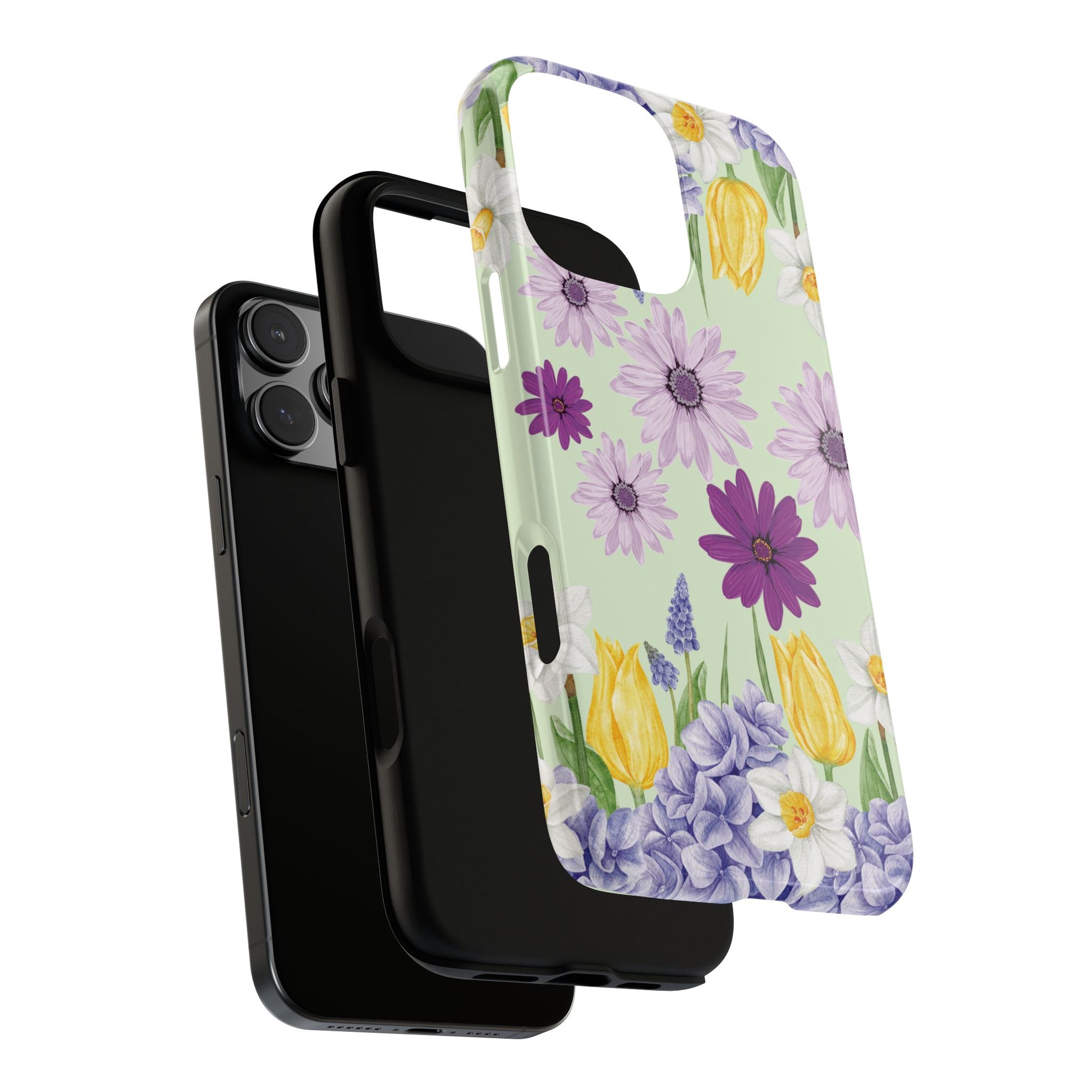 Lavender Yellow Flower Phone Case – Stylish Protective Cover for iPhone & Samsung, Botanical Design, Perfect Gift for Spring & Everyday Elegance