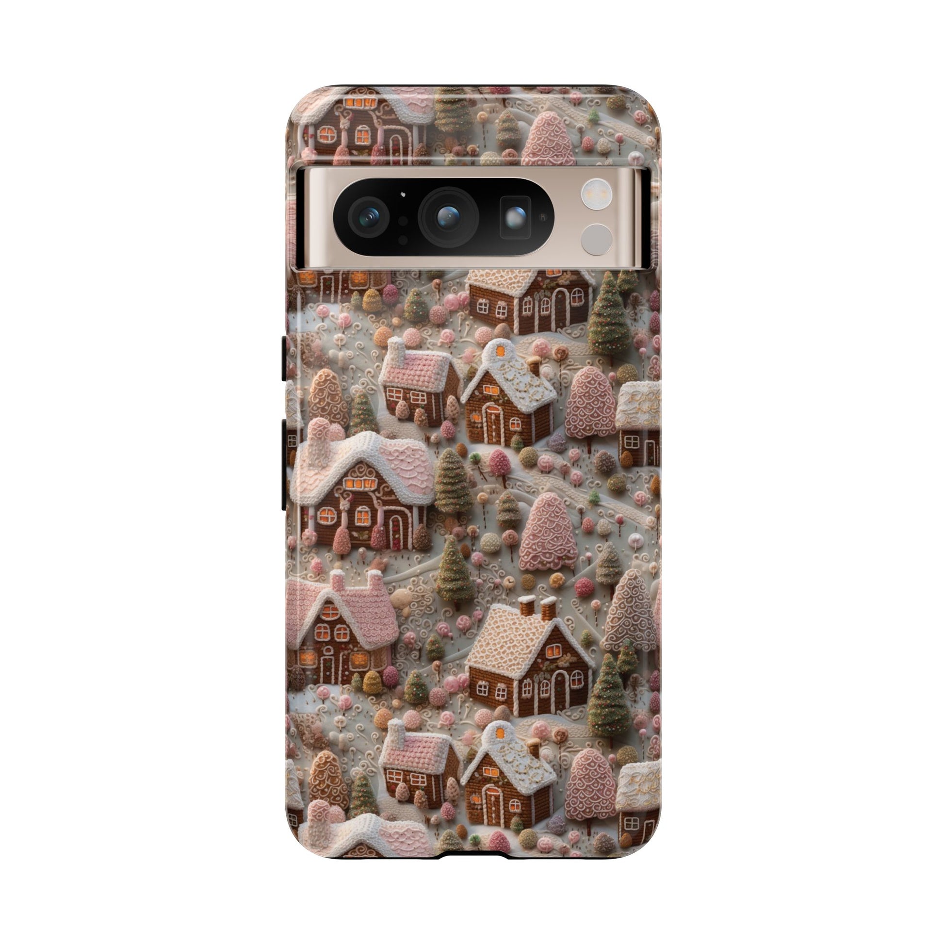 Gingerbread House 3D Phone Case Durable for iPhone Samsung Gift iPhone 15, 14, 13 Samsung Pixel Gift for Mom Accessory Gift for Her