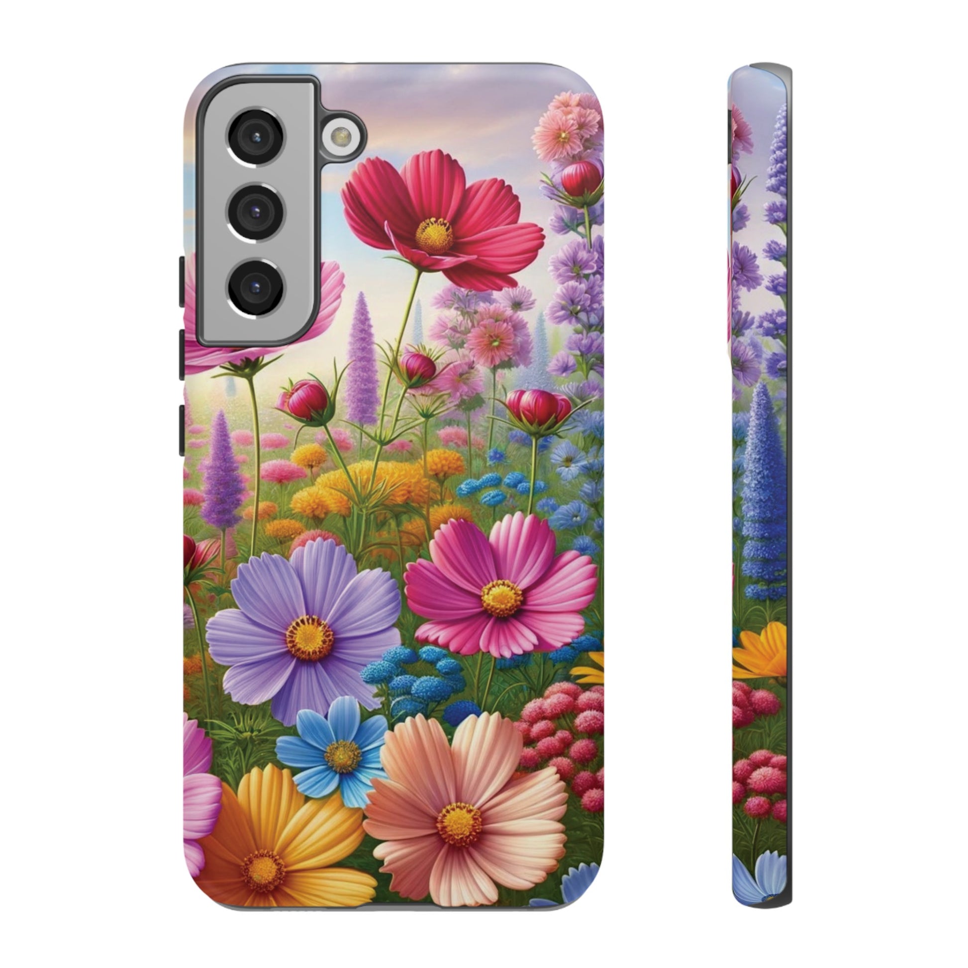 Bright Floral Phone Case Durable for iPhone Samsung Gift iPhone 15, 14, 13 Samsung Pixel Gift for Mom Accessory Gift for Her