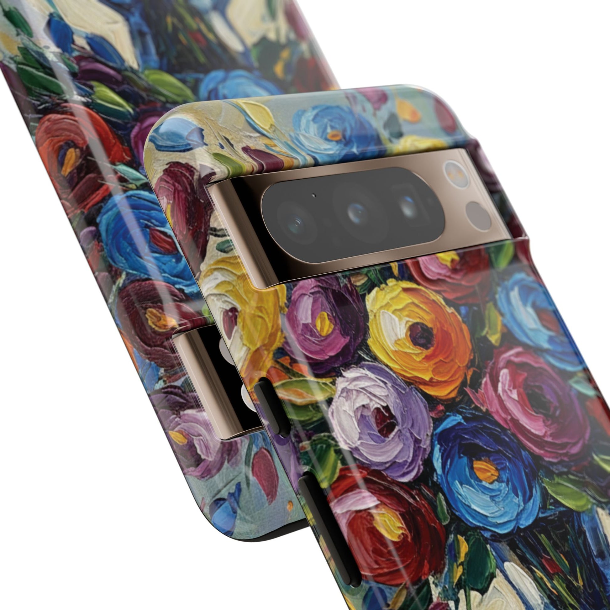 Floral Luxury Oil Painting Illusion Tough Case — Floral Art Phone Case for Art Lovers