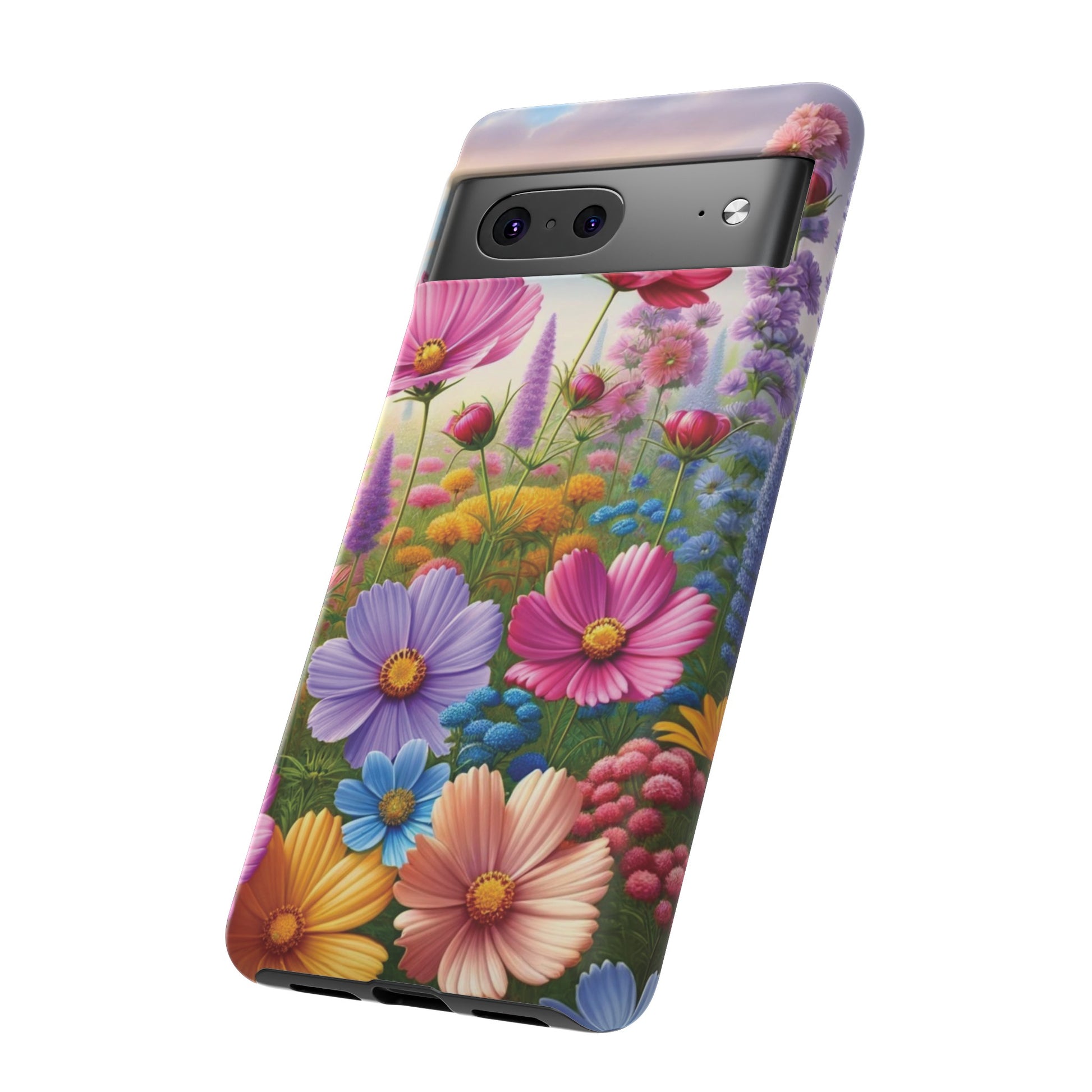 Bright Floral Phone Case Durable for iPhone Samsung Gift iPhone 15, 14, 13 Samsung Pixel Gift for Mom Accessory Gift for Her