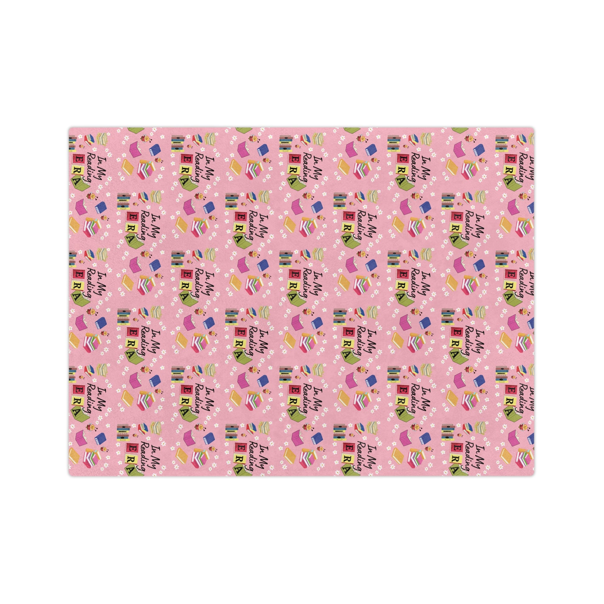 Cozy Pink "In My Reading ERA Blanket Soft Stylish Throw for Book Lovers Perfect for Reading Nooks, Bedrooms Gifts | Ideal for Relaxing with a Good BookThrow in 60x50 & 80x60, Lightweight, Warm, Perfect for Home