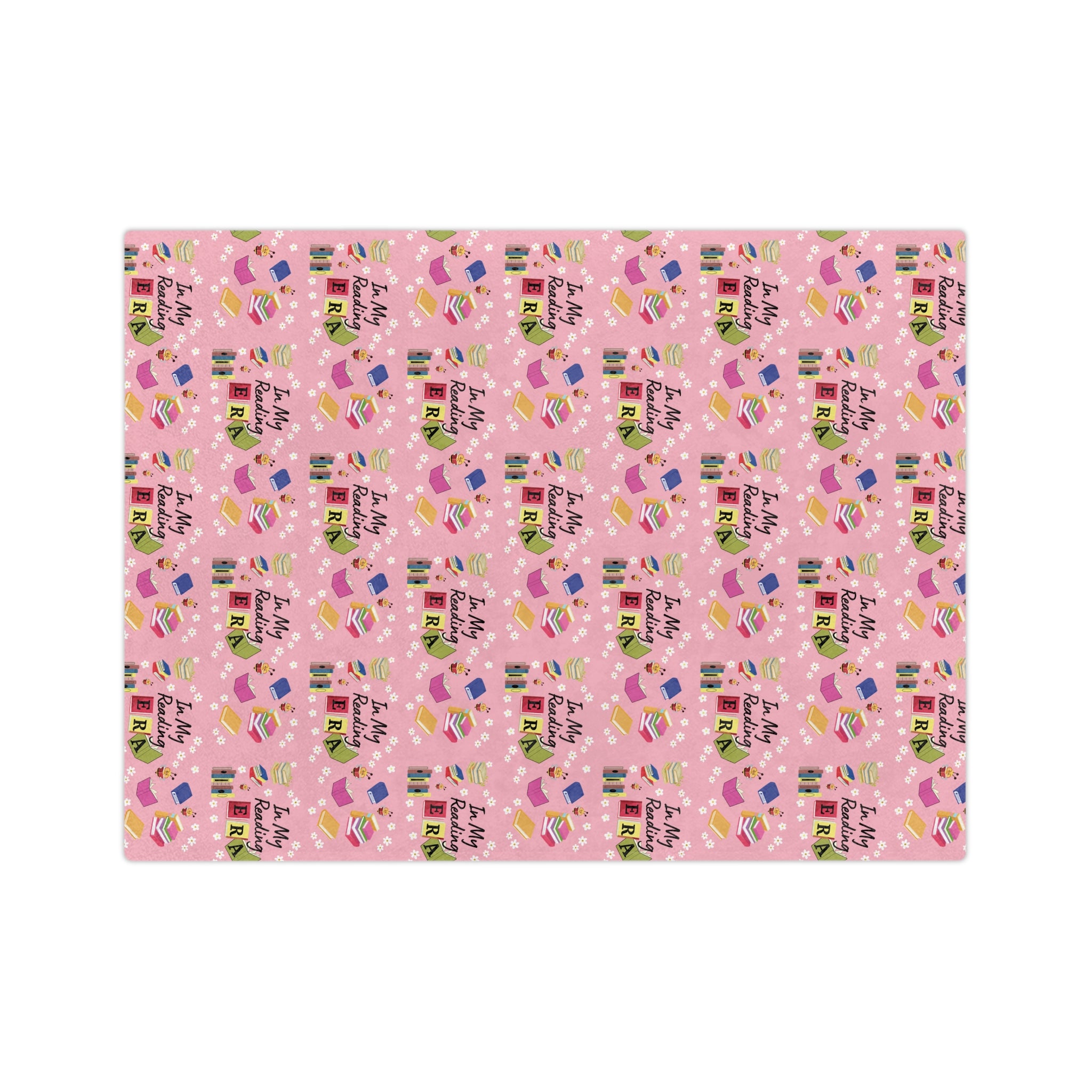 Cozy Pink "In My Reading ERA Blanket Soft Stylish Throw for Book Lovers Perfect for Reading Nooks, Bedrooms Gifts | Ideal for Relaxing with a Good BookThrow in 60x50 & 80x60, Lightweight, Warm, Perfect for Home