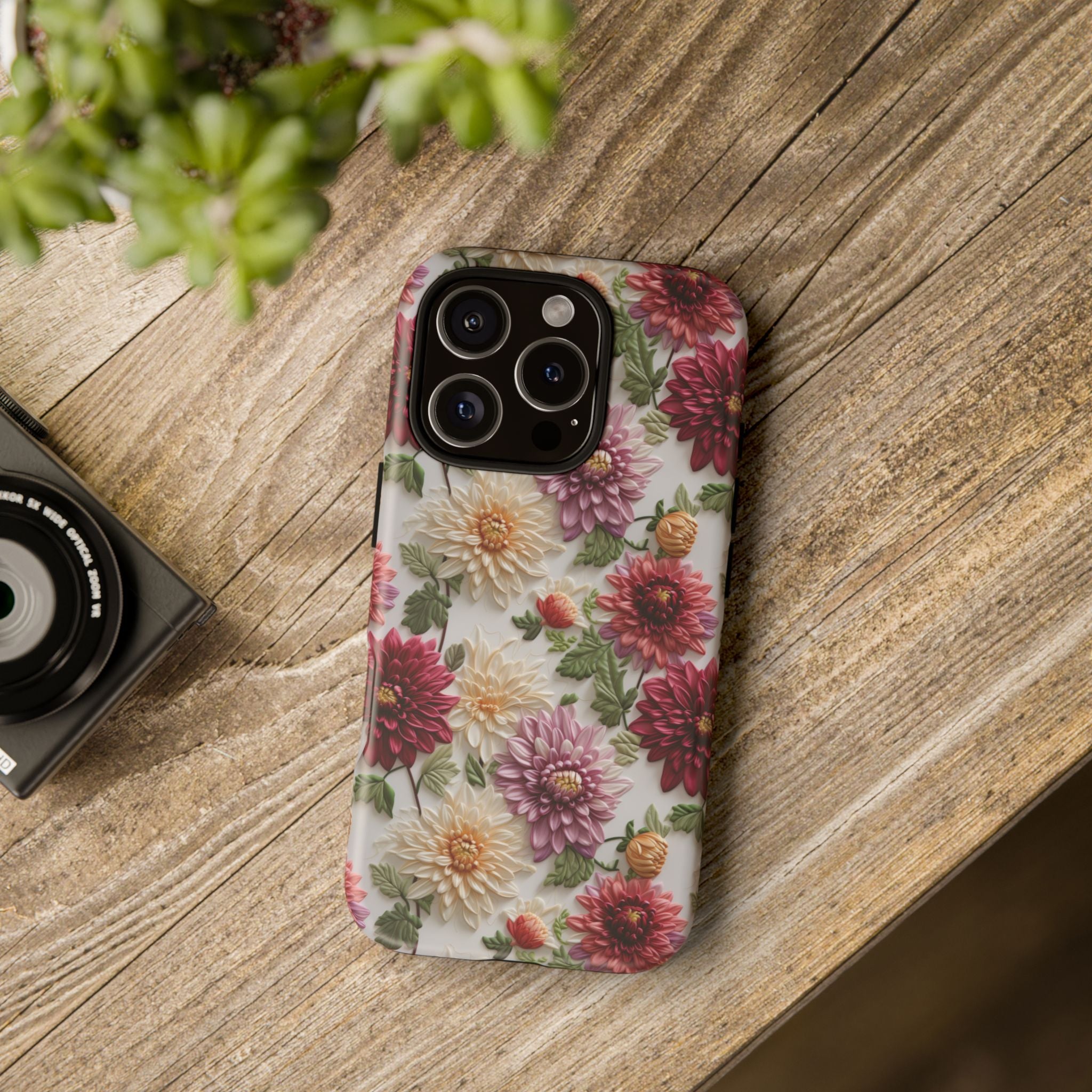Floral Fall Phone Case for iPhone 16 pro15 14 13 12  21 23 Samsung, and Pixel | Stylish Protective Cover Gift for Her Perfect for Floral Lover - MRSBYVALLE