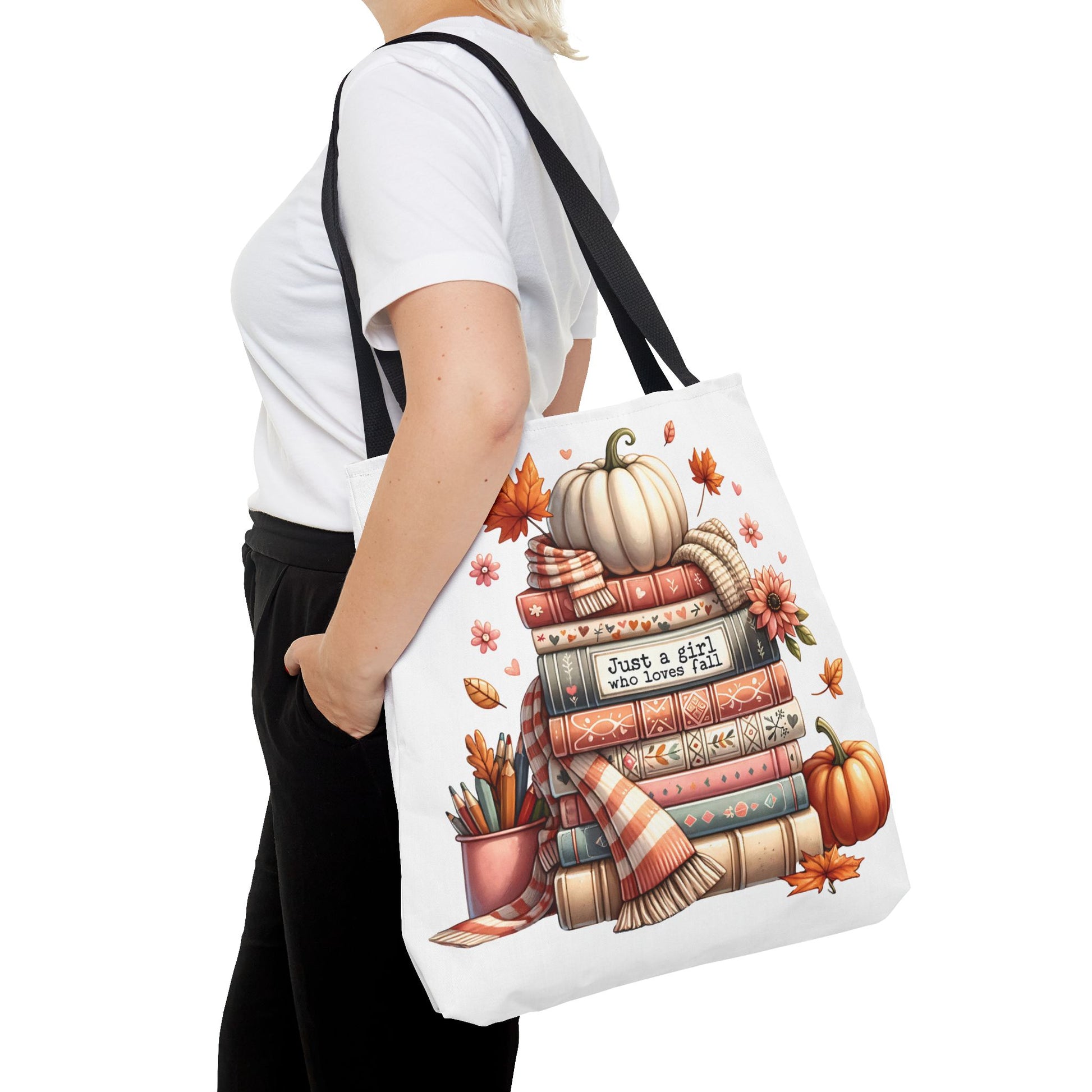 Fall Books Tote Bag - Autumn Accessory for Book Lovers - MRSBYVALLE