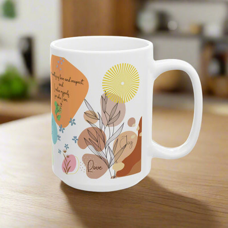 Daily Motivation Mug Positive Affirmations Ceramic Coffee Mug (11oz, 15oz) – Uplifting Quote Cup for Confidence, Mindfulness & Self-Care Gift Her
