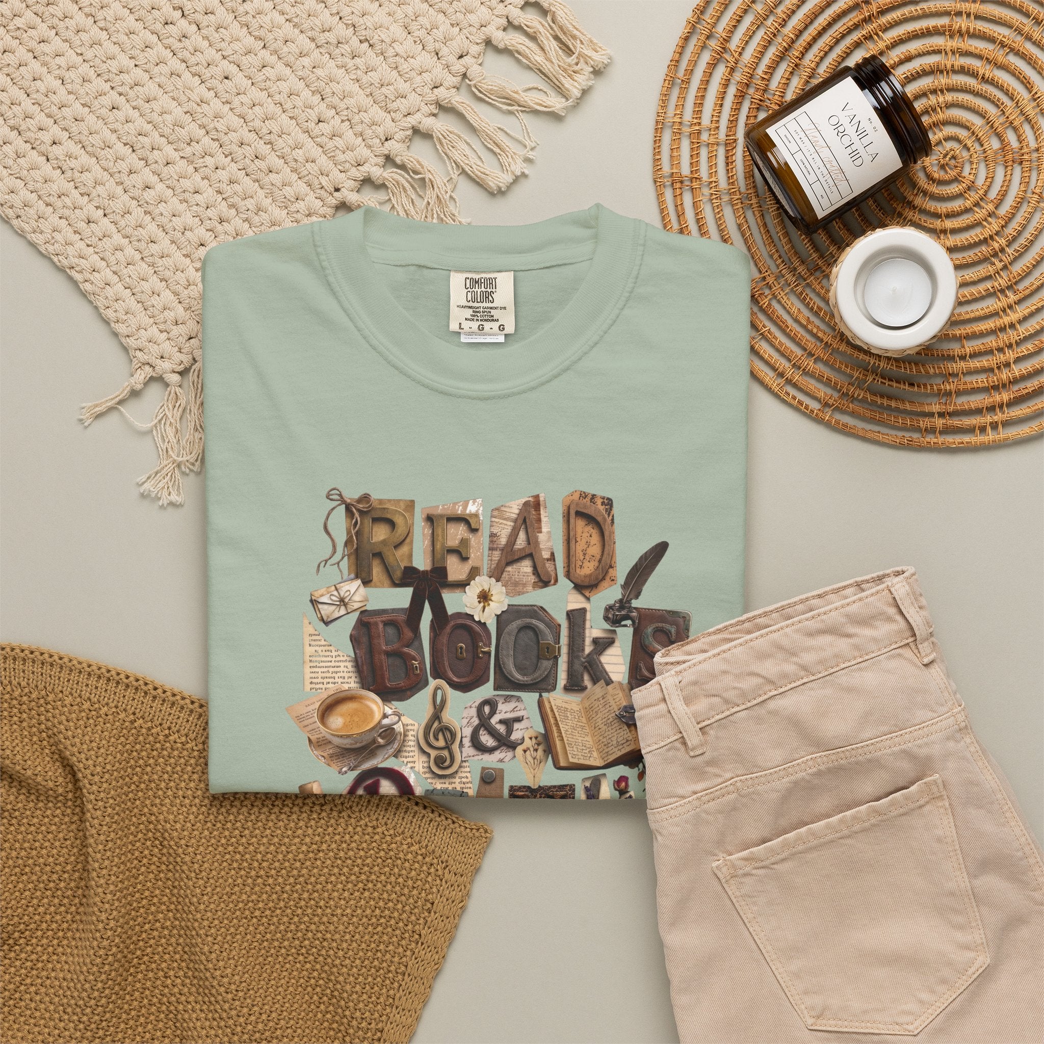 Read Books Drink Coffee T-Shirt | Book Lover Shirt | Coffee Lover Gift | Reader Tee | Bibliophile Shirt | Cozy Reading Aesthetic