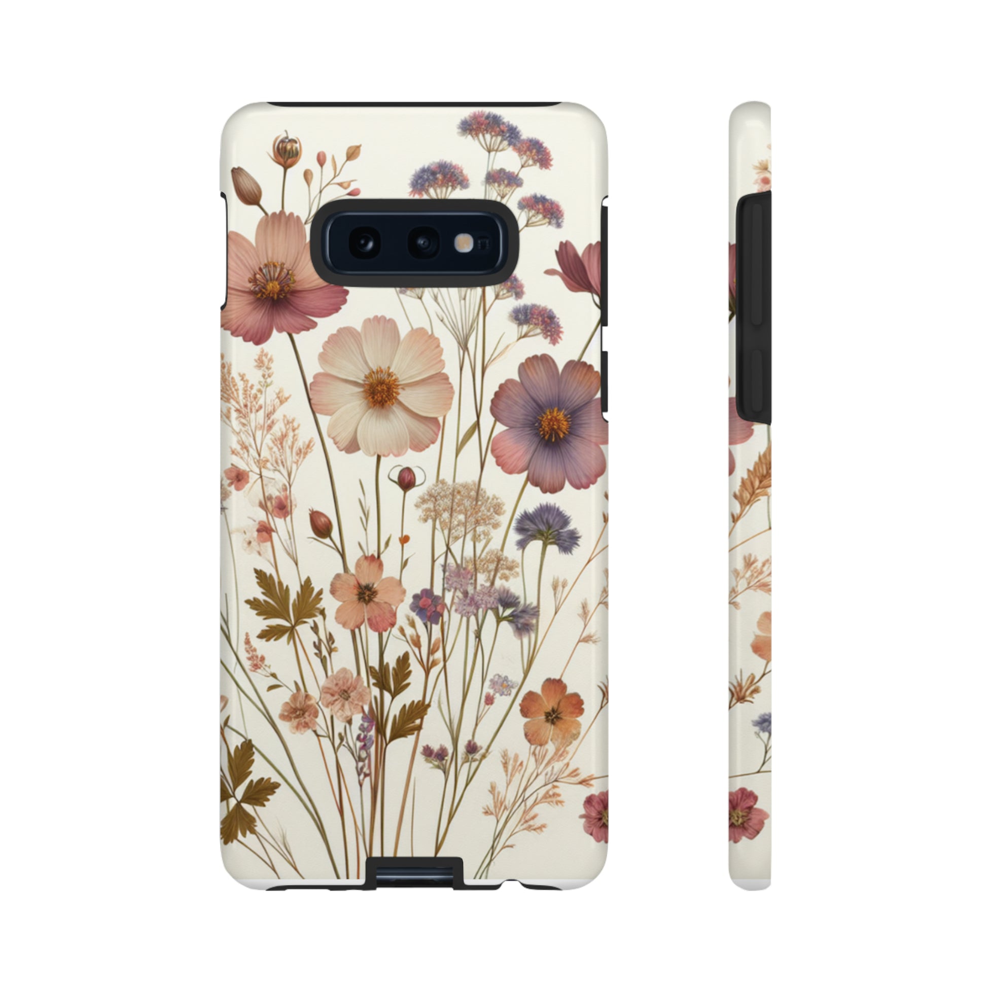 Wildflower Boho Luxury Phone Tough Case Floral Elegant Durable Stylish for Modern Devices iPhone 15, Samsung iPhone Samsung Accessory Gift for Her.