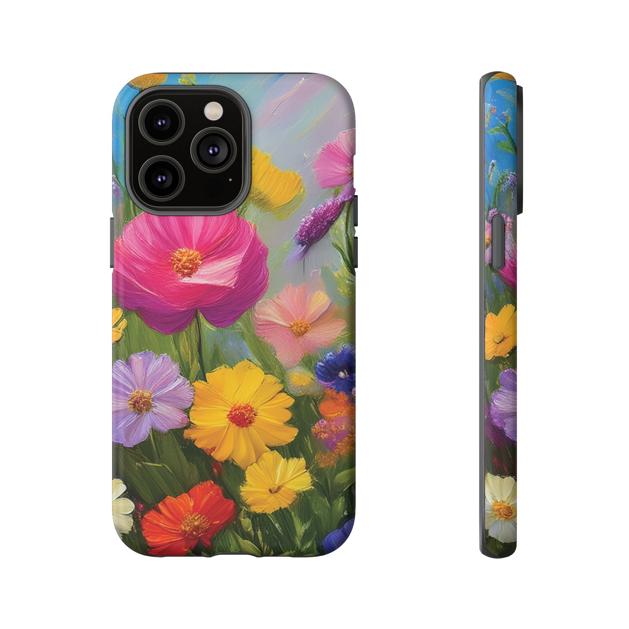 Vibrant Wildflower Painting Phone Case Hand-Painted Floral Art Design | Bright Nature-Inspired Cover | Perfect Gift for Flower Lovers iPhone & Galaxy