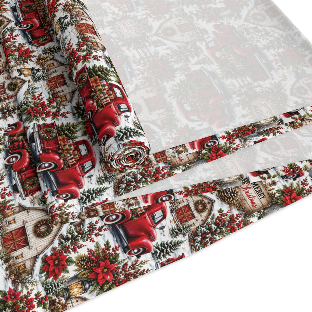 Autumn Harvest Table Runner — Rustic Farmhouse Cotton-Poly Dining Decor