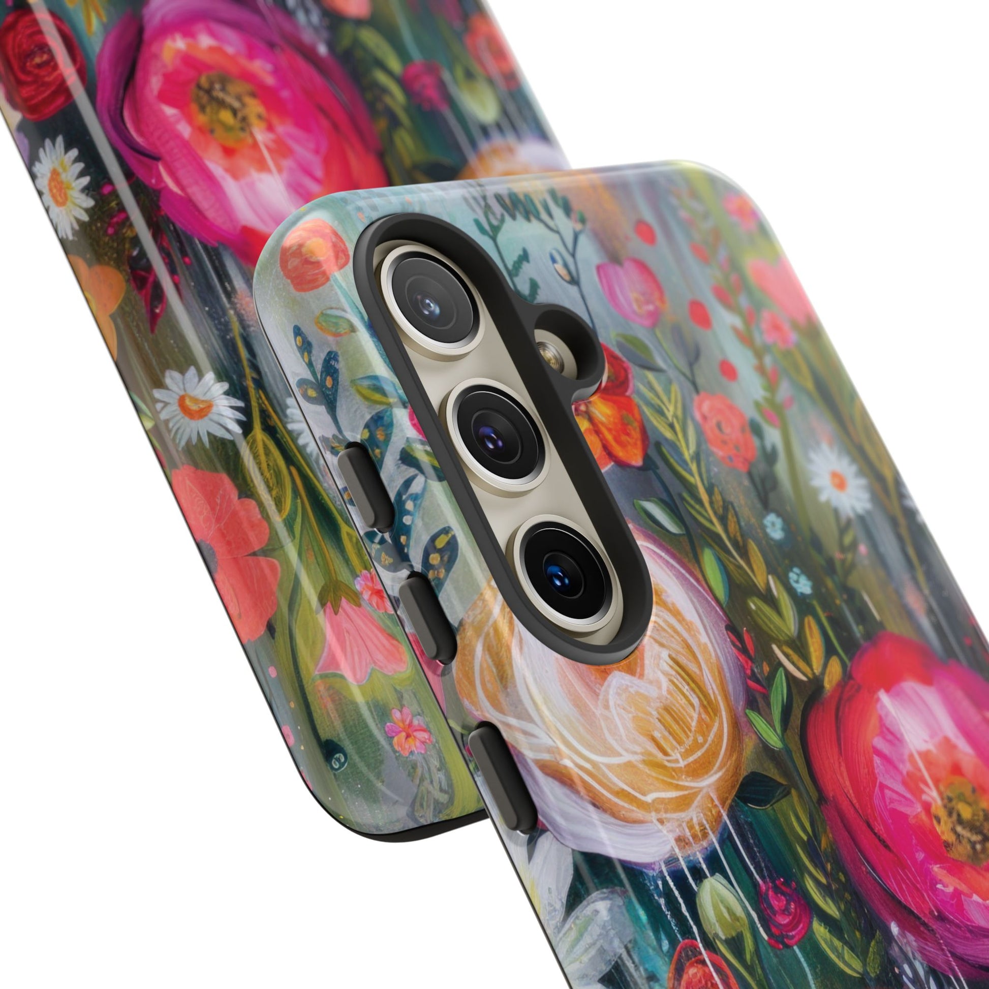 Watercolor Boho Floral Phone Case for iPhone 16 15 14 13 12  21 23 Samsung, and Pixel | Stylish Protective Cover Gift for Her Perfect for Floral Lover