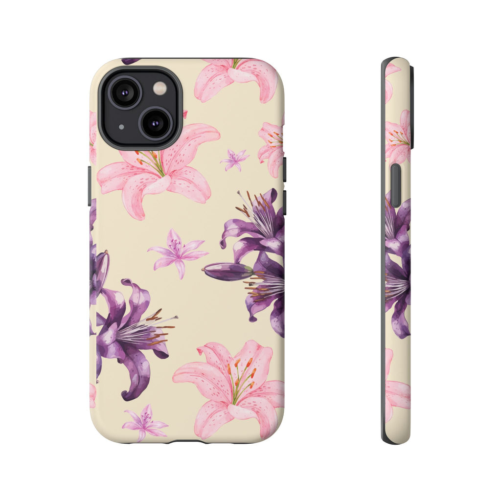 Blooming Tiger Lily Phone Case - Compatible with iPhone, Samsung, and Pixel | Stylish Protective Cover Gift for Her Perfect for Floral Lover