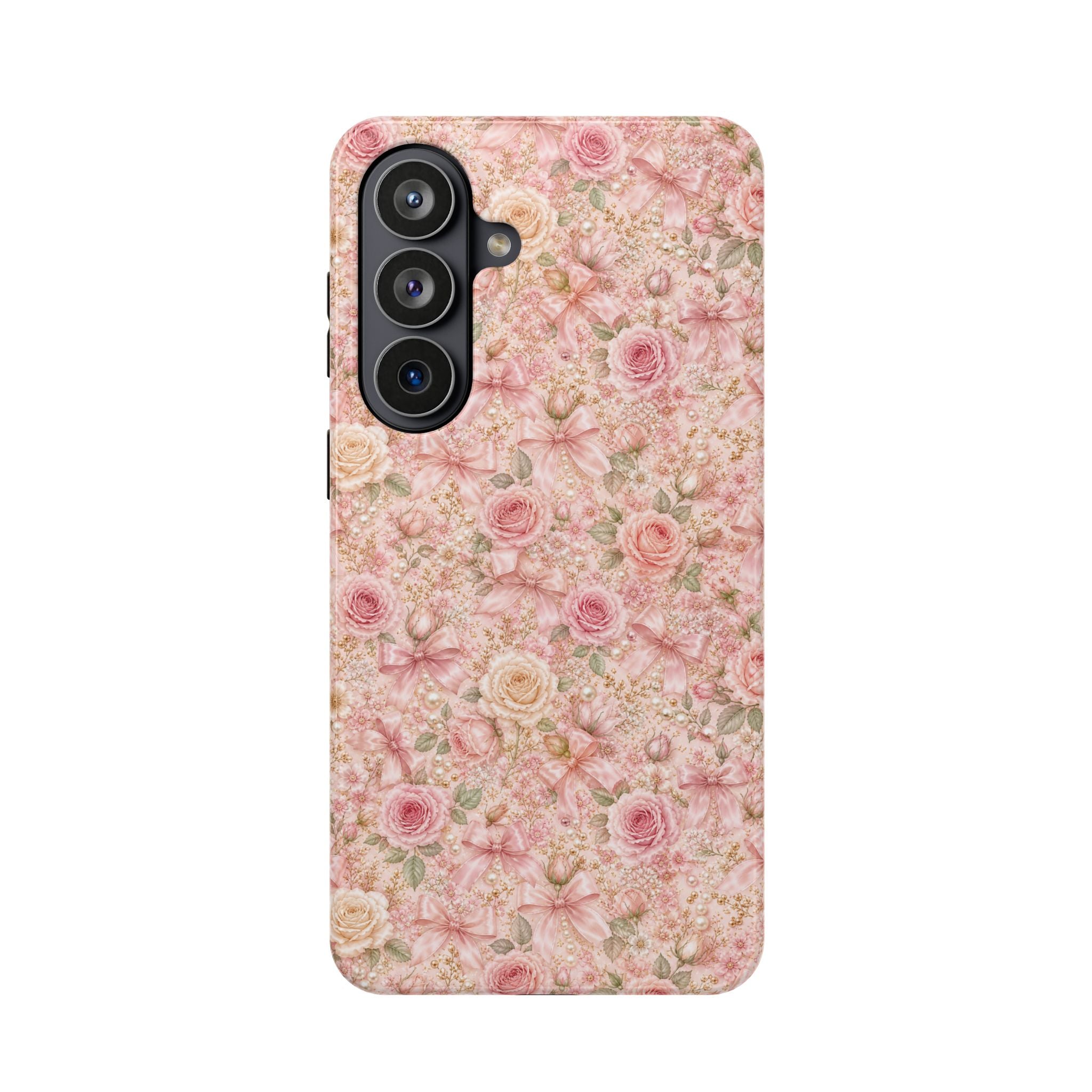 Floral Rose Pattern Magnetic Impact-Resistant Phone Case iPhone and Samsung