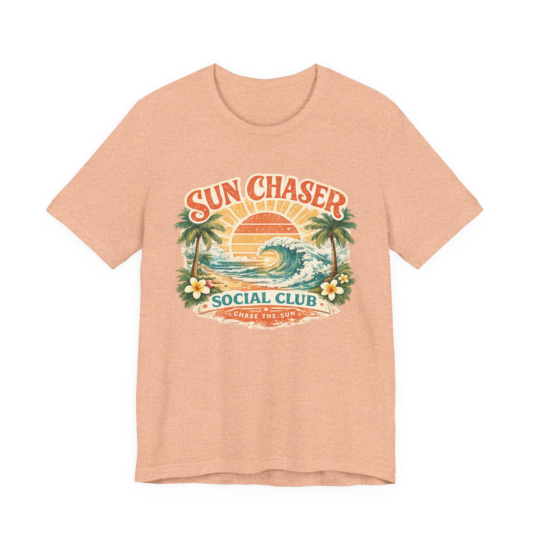 T-shirt Sun Chaser — T-shirt graphique Rétro Lever de soleil Cadeau amusant