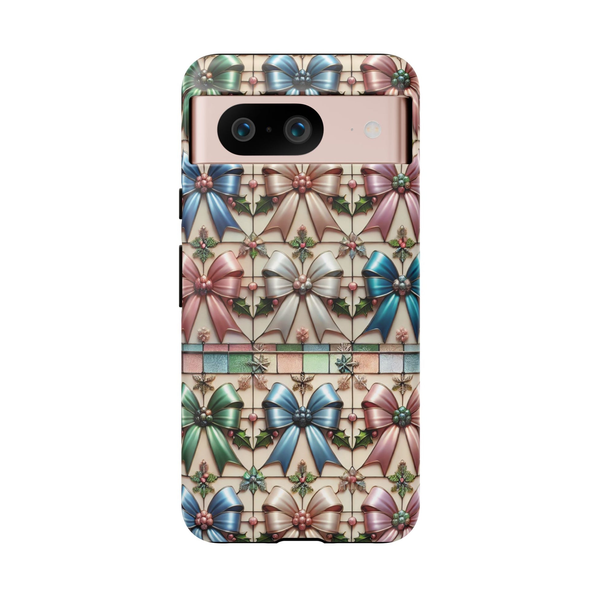 Coquette Bows Pastel Phone Case for iPhone 17 ,  15 14 13 12  21 23 Samsung, and Pixel | Stylish Protective Cover Gift for Her Perfect for Floral Lover