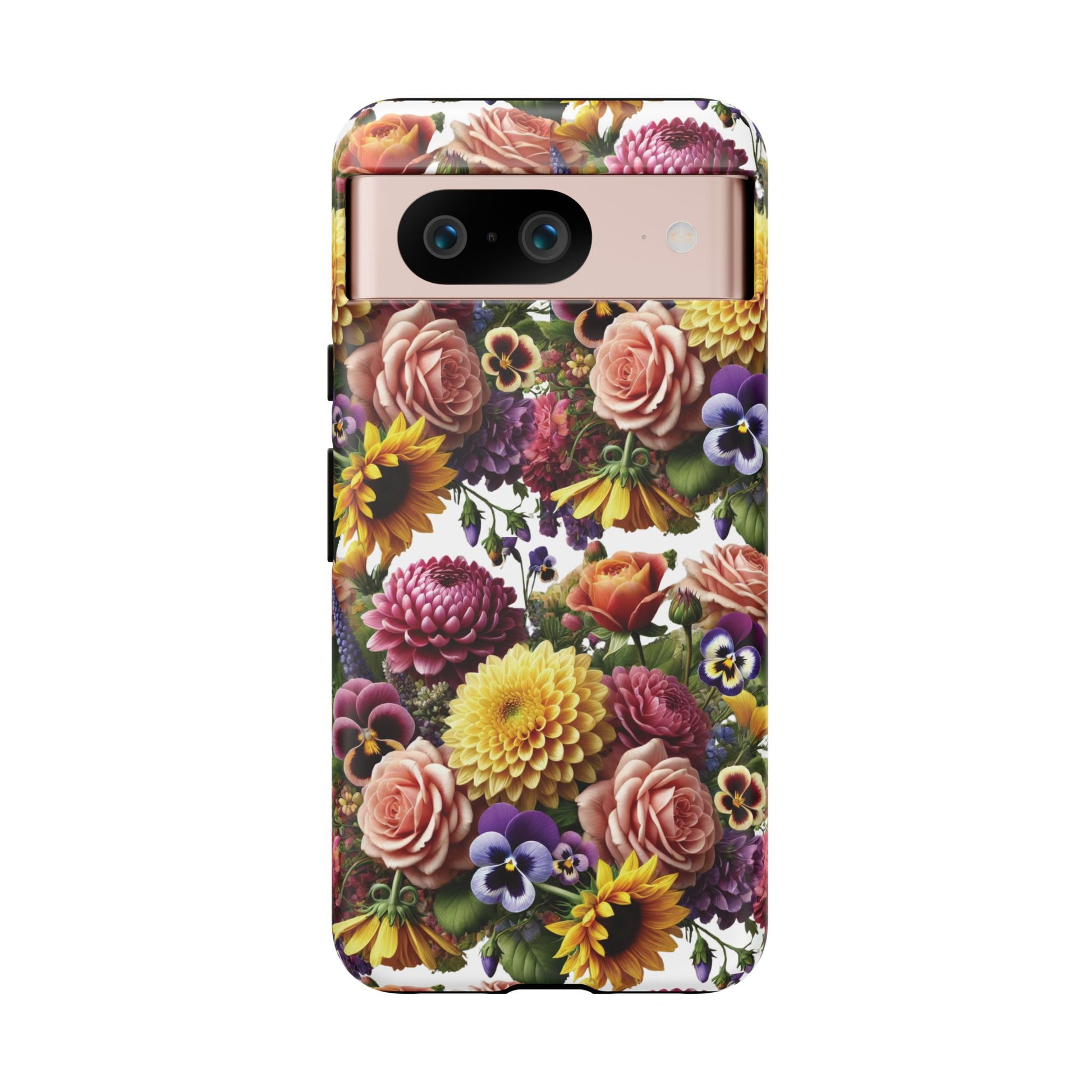 Floral Fall Phone Case for iPhone 16 15 14 13 12  21 23 Samsung, and Pixel | Stylish Protective Cover Gift for Her Perfect for Floral Lover