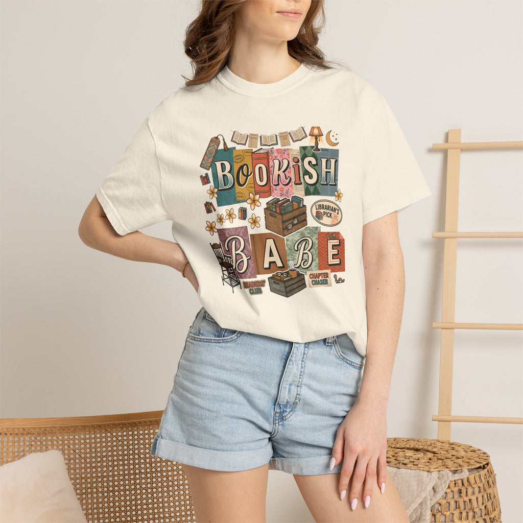 Bookish Babe Reader T-Shirt — Book Lover Tee for Teachers & Avid Readers