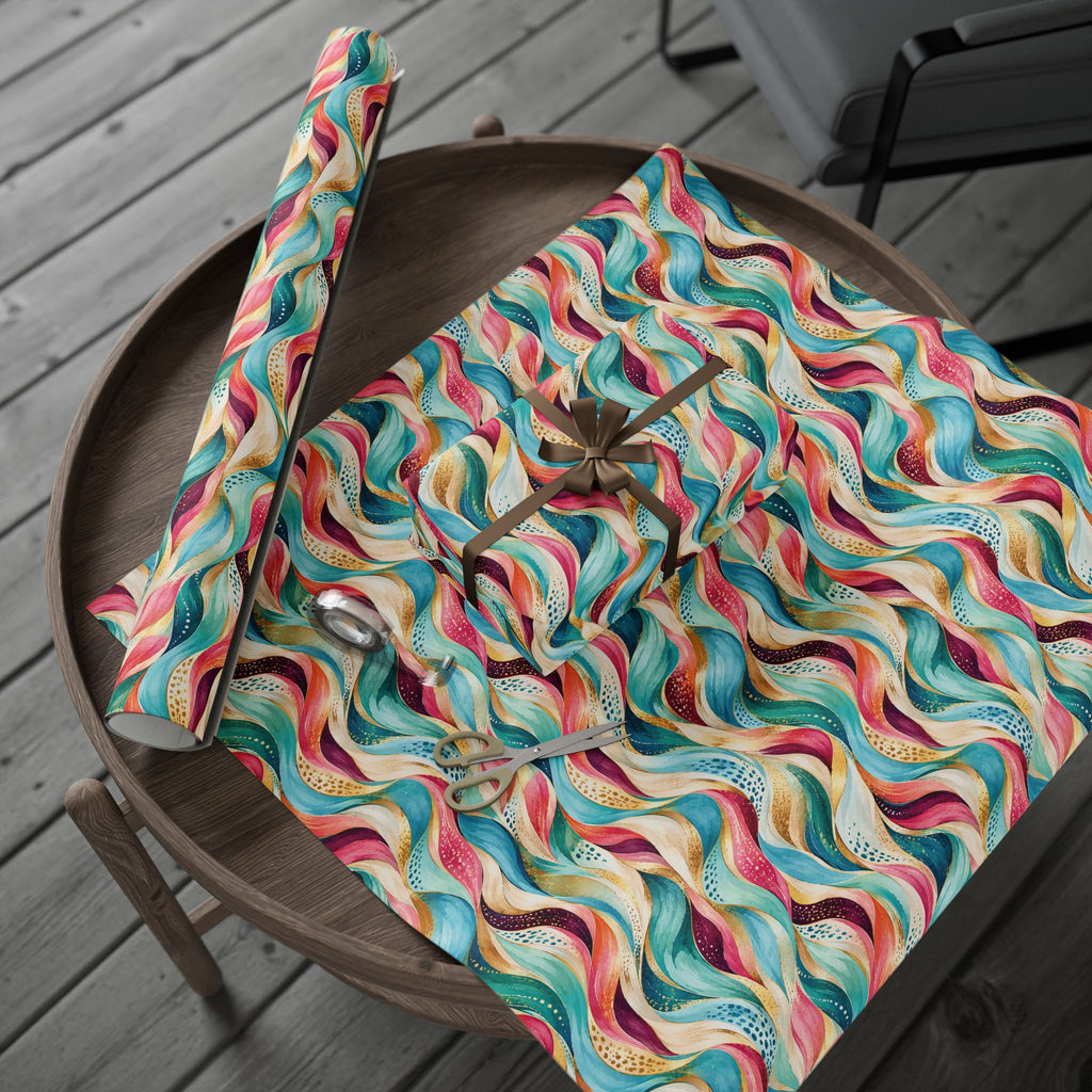 Colorful Abstract Wave Wrapping Paper