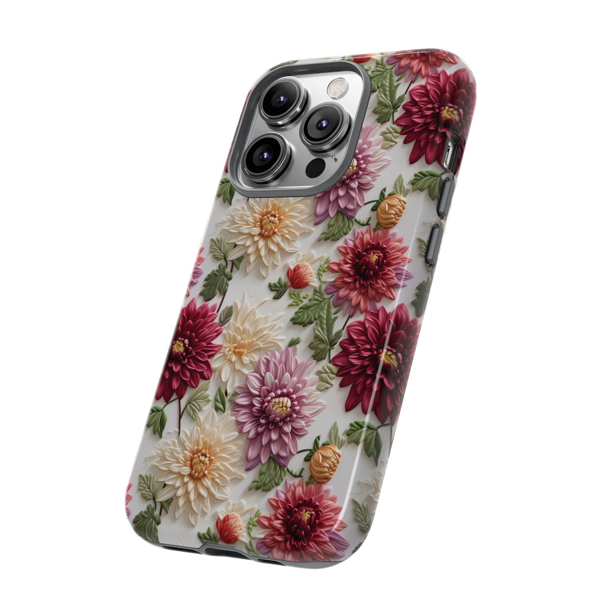 Floral Fall Phone Case for iPhone 16 pro15 14 13 12  21 23 Samsung, and Pixel | Stylish Protective Cover Gift for Her Perfect for Floral Lover