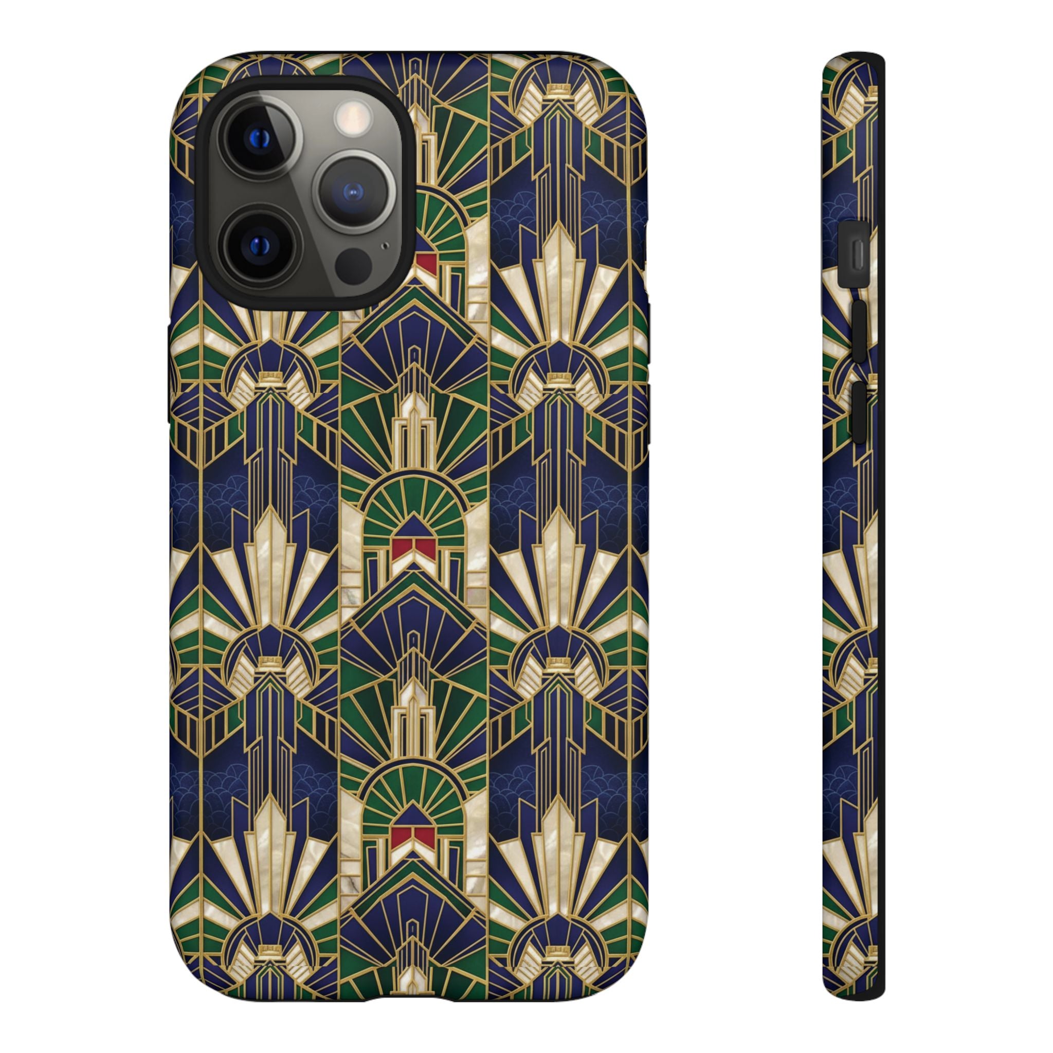 Navy & Gold Art Deco Phone Case — Imperial Art Deco Tough Case